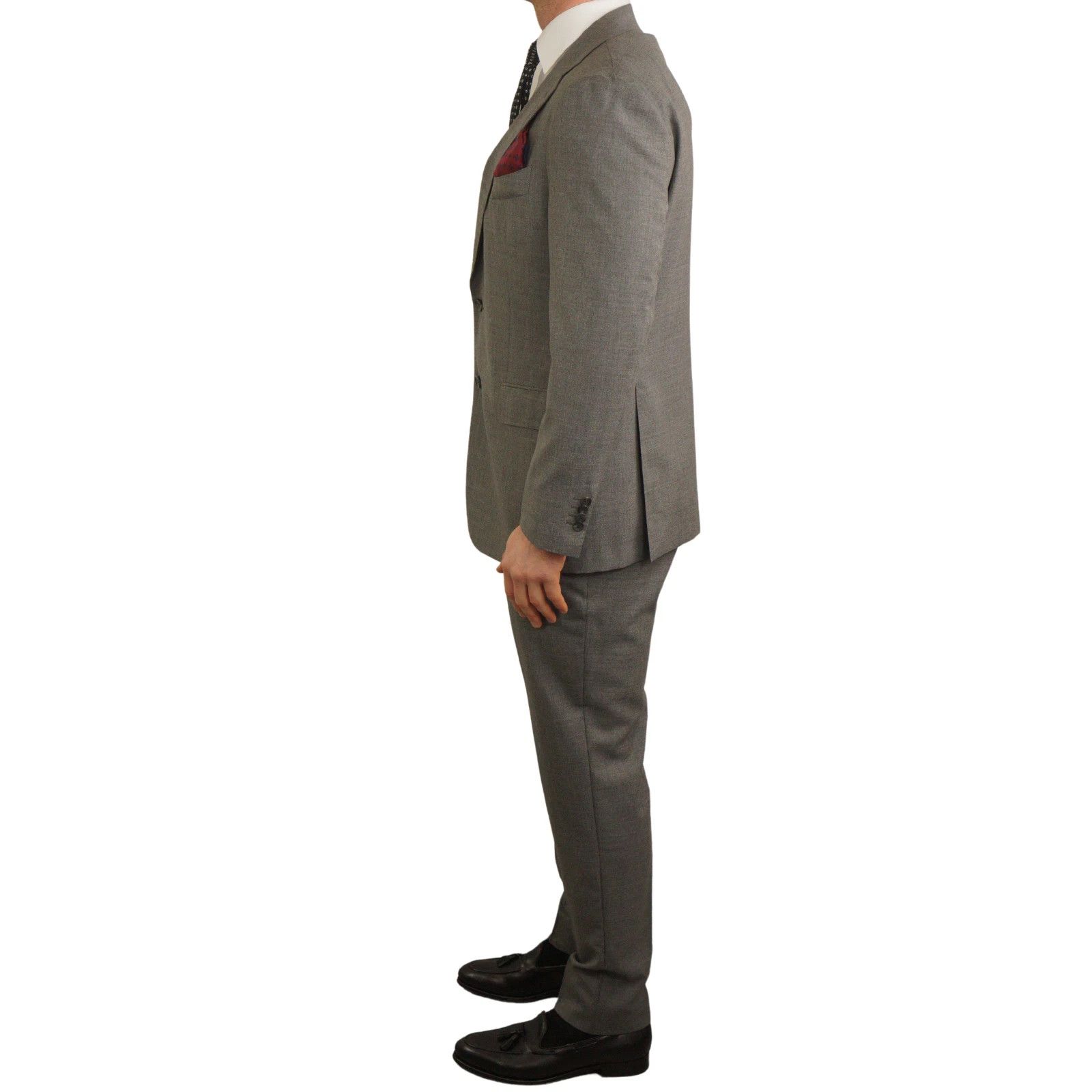 Suitsupply Men Suitsupply Suit Lazio Single Breasted Wool Grey US42 Size 42R - 4 Thumbnail