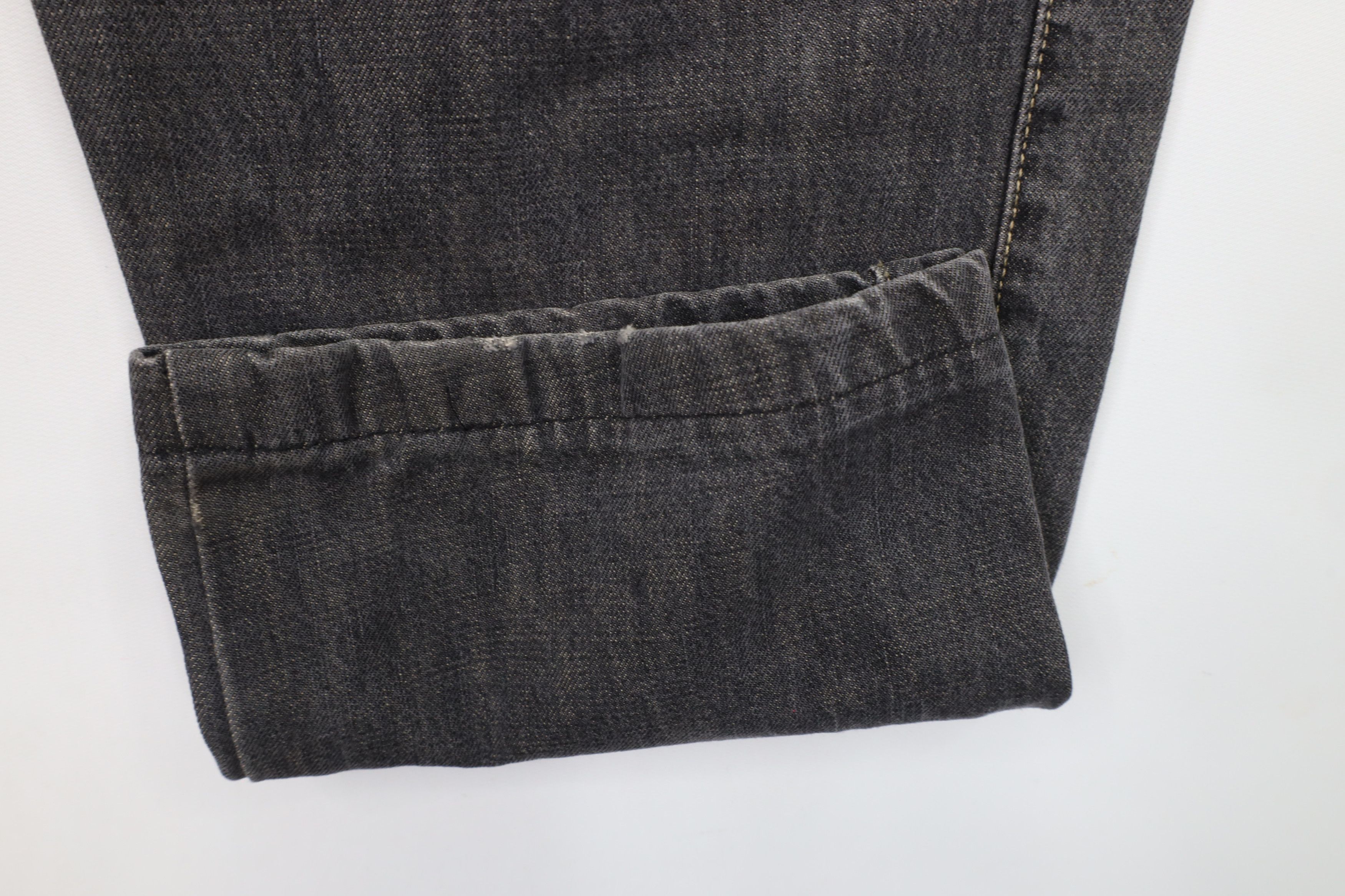Ermenegildo Zegna × Vintage Vintage Ermenegildo Zegna Leg Denim Jeans Black Cotton Size US 38 / EU 54 - 5 Thumbnail