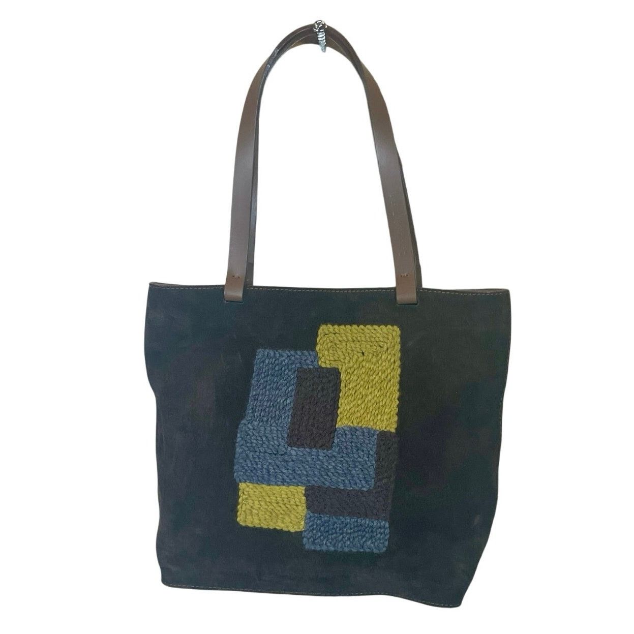 & Other Stories LAMARTHE PARIS TOTE SUEDE BROWN EMBROIDERED MADE IN ITALY Size ONE SIZE - 2 Thumbnail