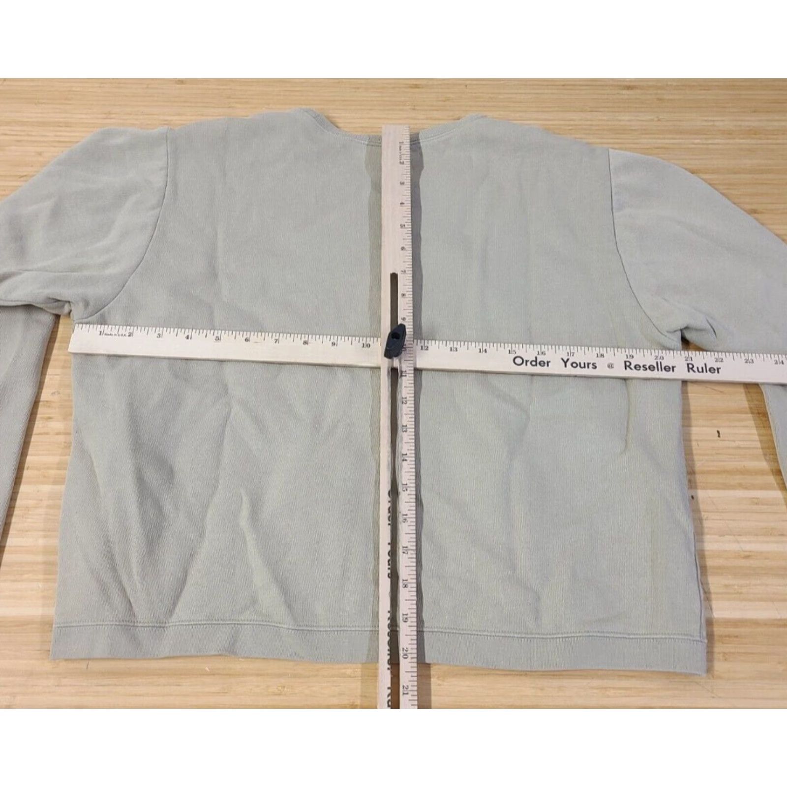 Nike VINTAGE Nike Sweatshirt Womens L Beige Khaki Logo Pullover Crew Neck Cropped Size L / US 10 / IT 46 - 6 Thumbnail