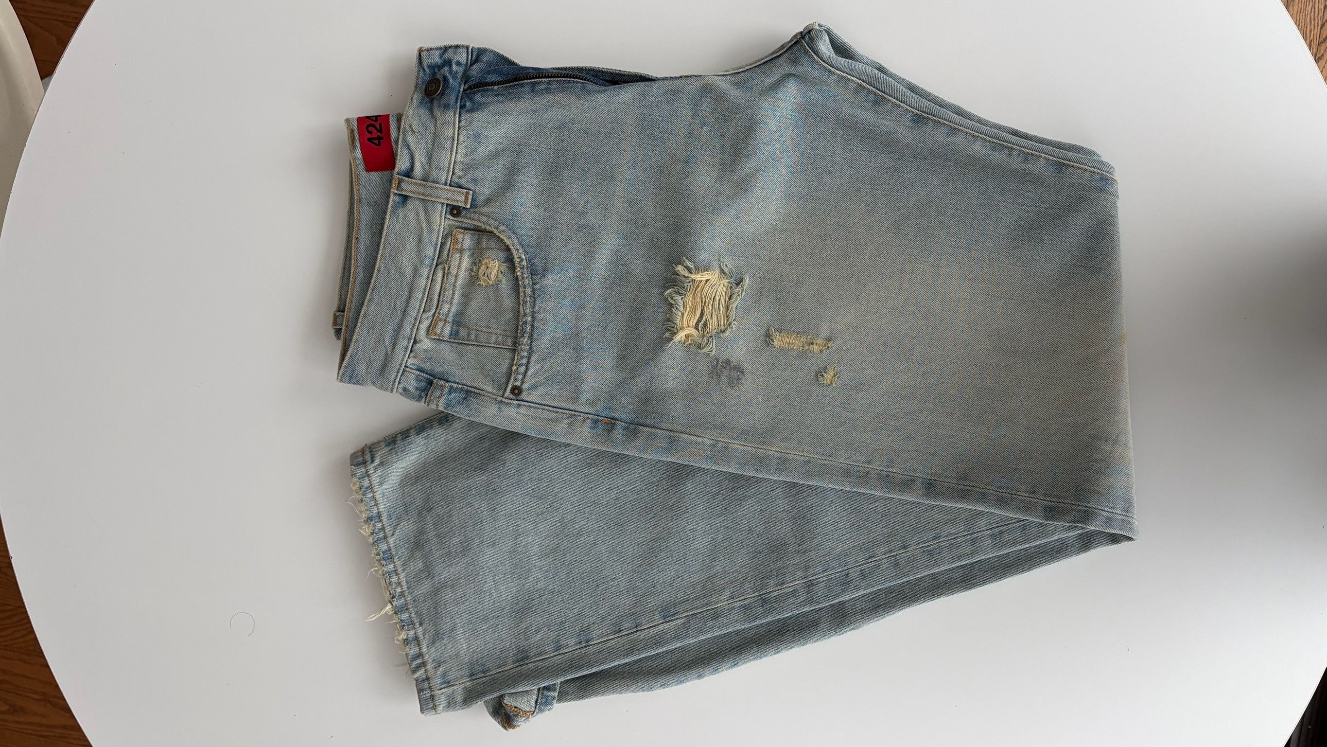 424 424 Distressed Denim Size US 32 / EU 48 - 2 Thumbnail