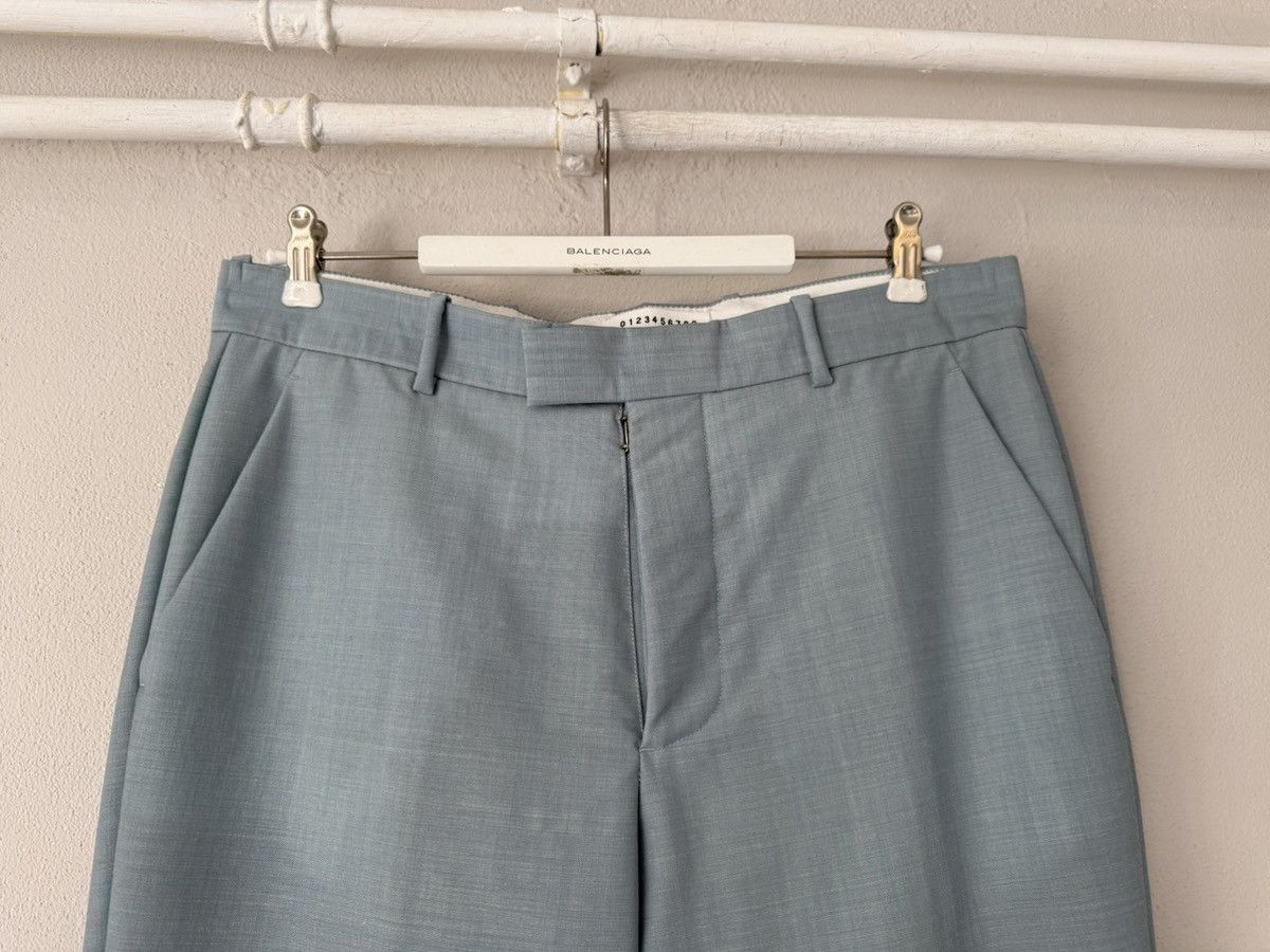 Maison Margiela Maison Margiela Blue Trousers in Wool-Mohair Blend Size US 30 / EU 46 - 3 Thumbnail