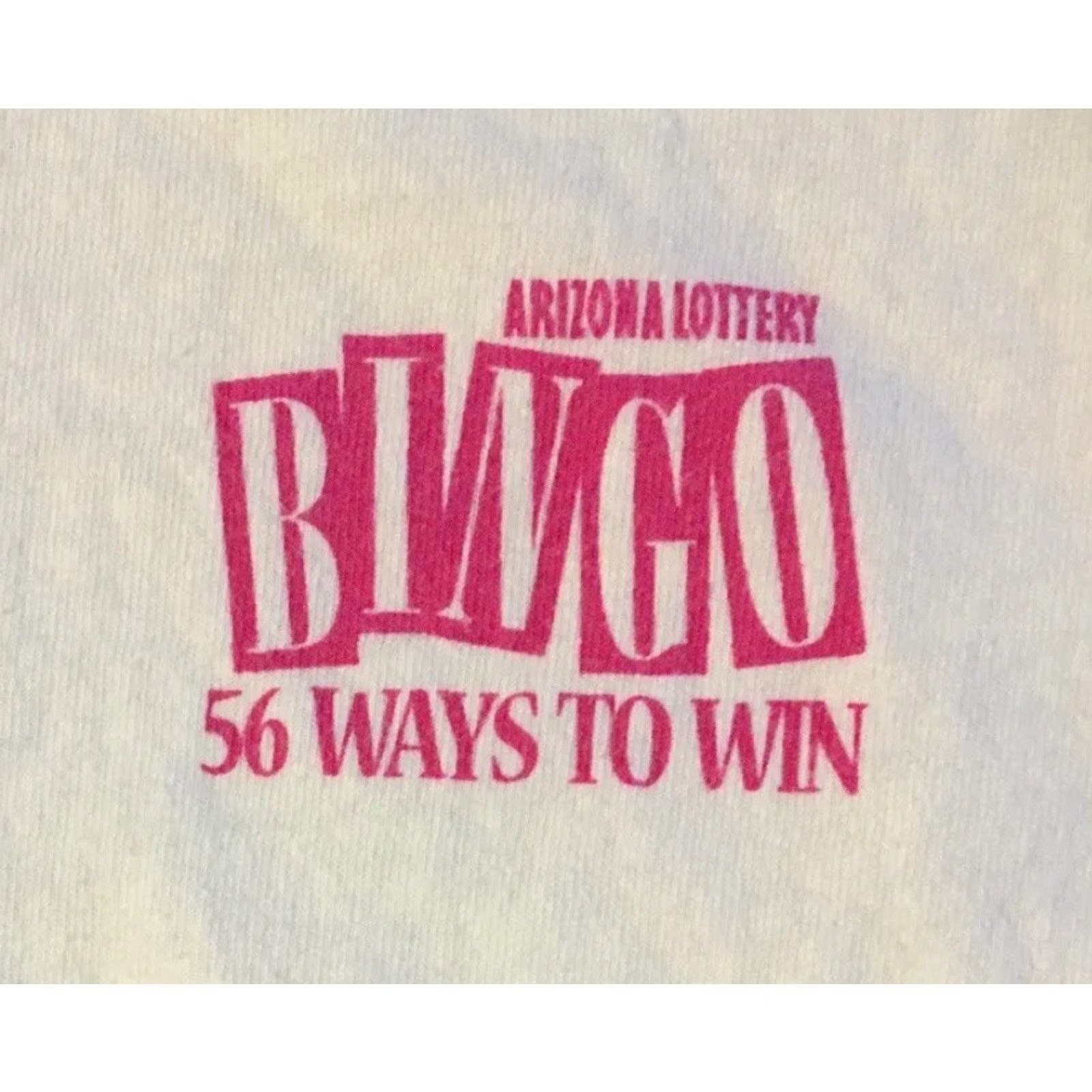 Vintage VINTAGE Arizona Lottery Bingo Scratcher Shirt XL White USA Money Gambling Funny Grunge 90s Size US XL / EU 56 / 4 - 4 Thumbnail