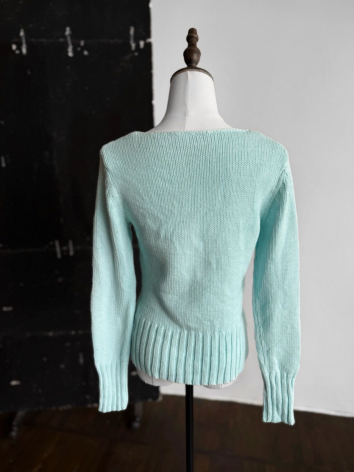 Other Oui Moments Womens Sweater Cotton Acrylic V-Neck Knit Size M / US 6-8 / IT 42-44 - 2 Thumbnail