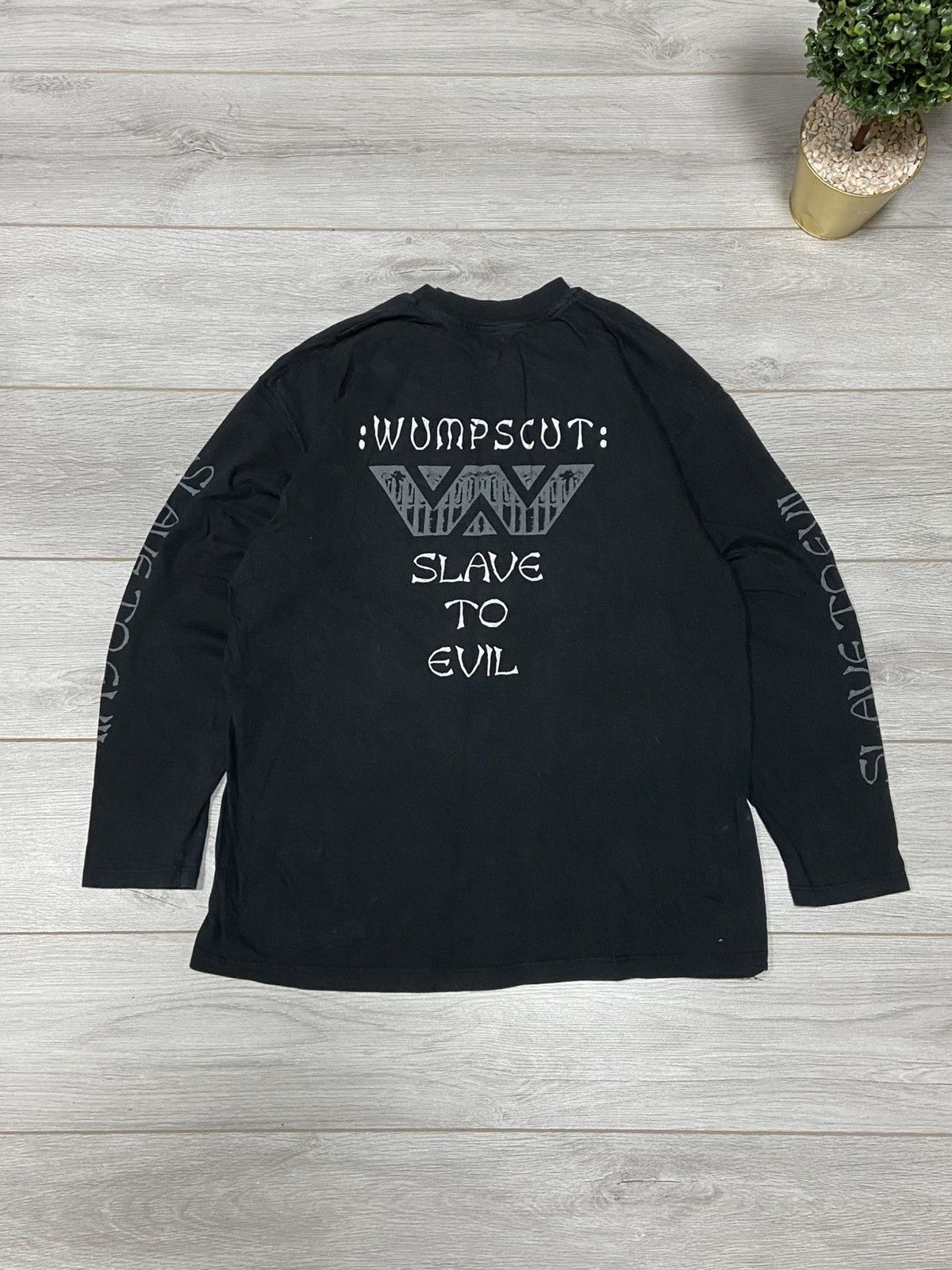 Band Tees Vintage Wumpscut Slave to Evil metal rock longsleeve 90’s Size US XL / EU 56 / 4 - 2 Thumbnail