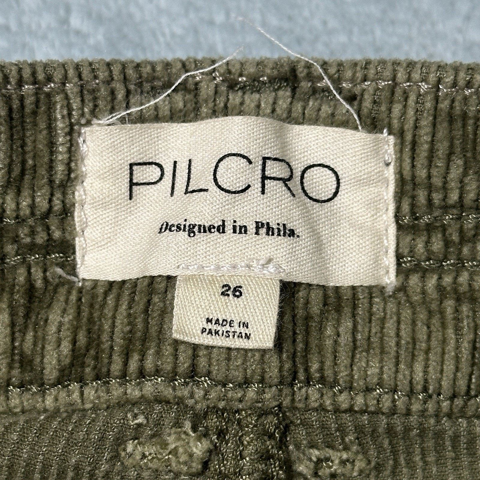 Anthropologie Pilcro Wanderer Double Knee Corduroy Pants Hamilton Boho Y2k Size 26" / US 2 / IT 38 - 3 Thumbnail