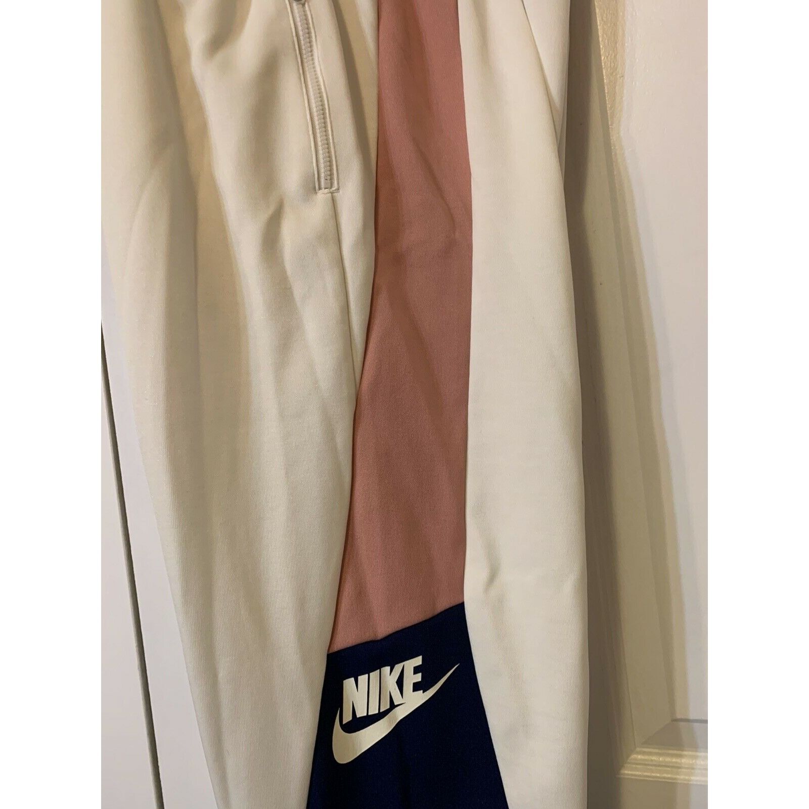 Nike Nike Women's Size L Jogging Pants Black Pink Stripe Drawstri Size 33" - 4 Thumbnail