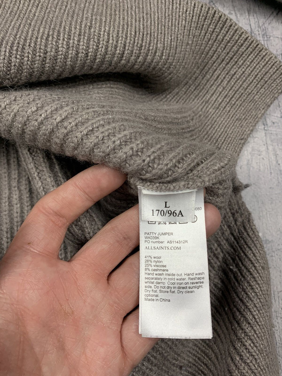 Allsaints Allsaints Knit Sweater Beige Luxury Patty Jumper Size L Top Size L / US 10 / IT 46 - 10 Thumbnail