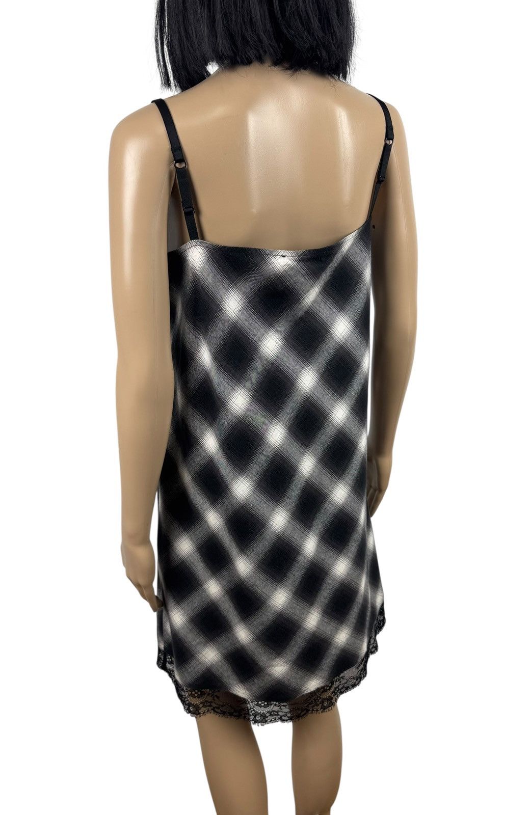 Maje Maje Plaid Cotton Grunge Babydoll Mini Slip Strappy size 3 Size L / US 10 / IT 46 - 9 Thumbnail