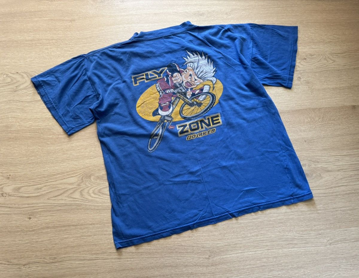 Vintage Vintage 90’s No Rules NR y2k BMX Fly Zone Distressed Tee Size US L / EU 52-54 / 3 - 1 Thumbnail