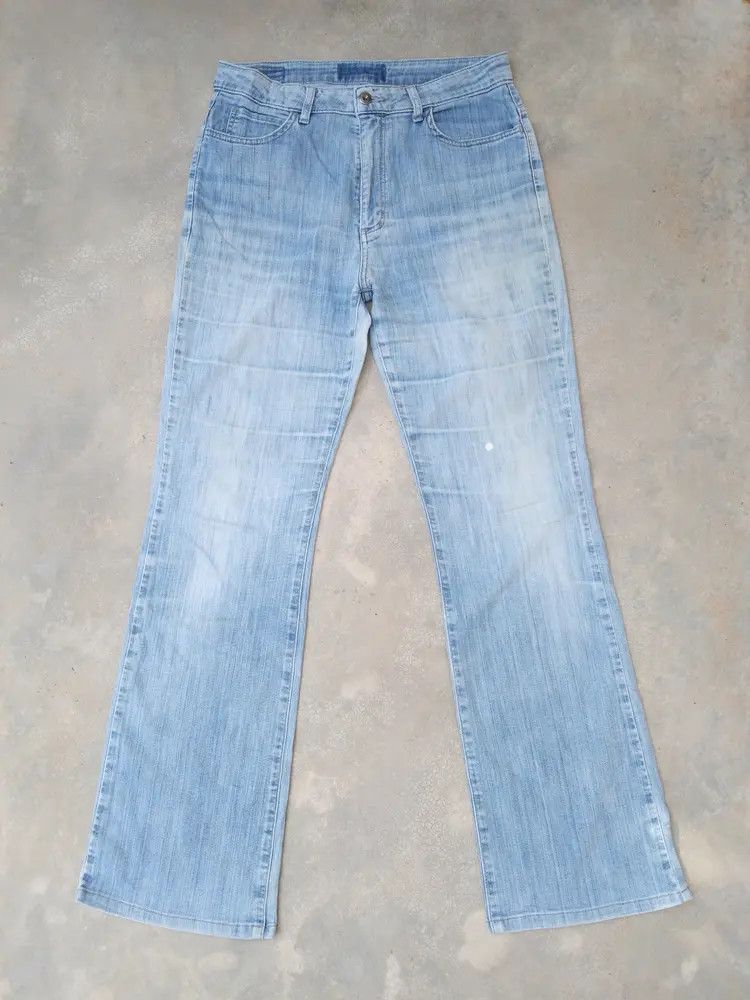 Japanese Brand Vintage Edwin Boot Cut Distressed Jeans 31x32 Size US 31 - 1 Thumbnail
