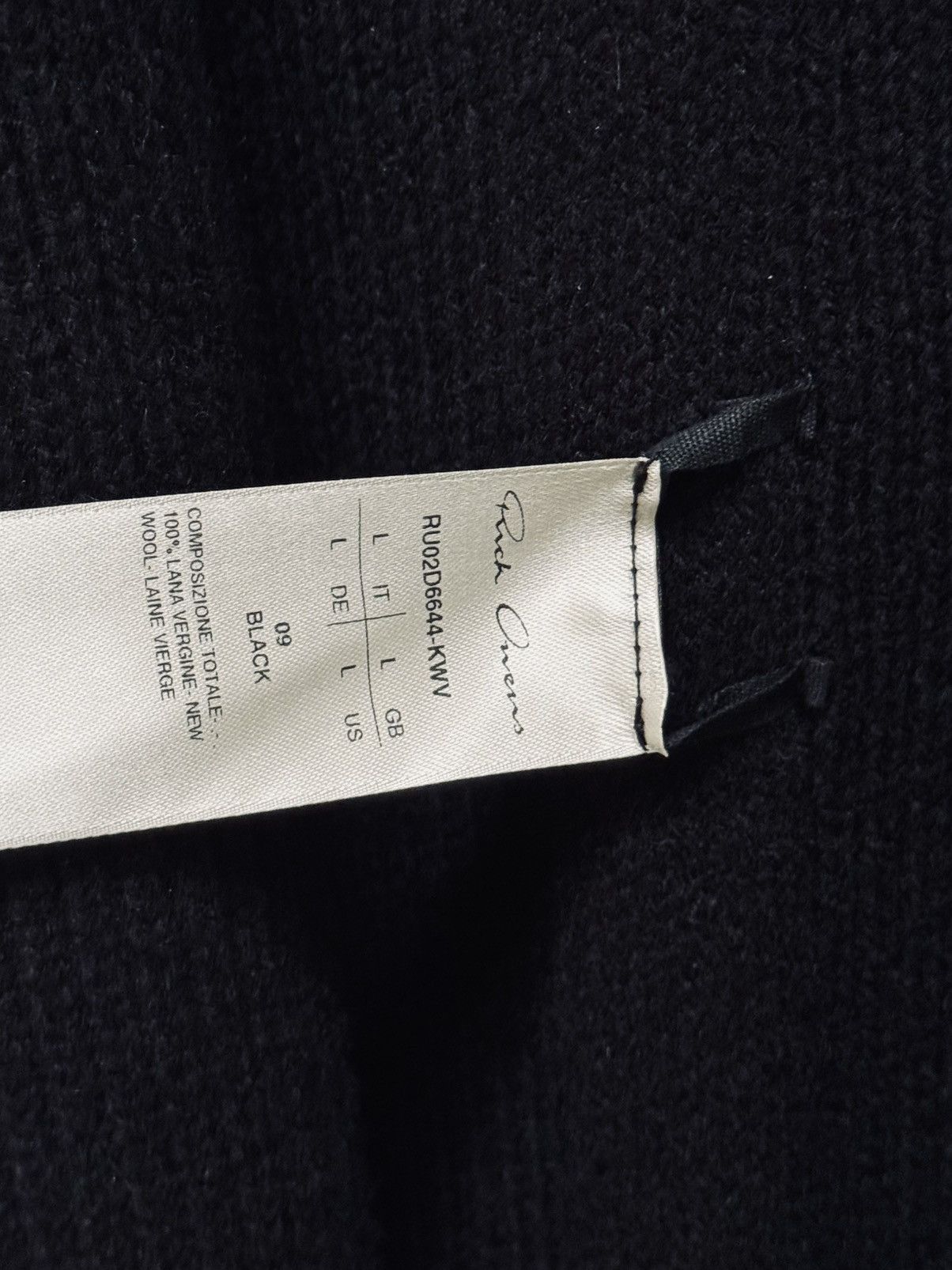 Rick Owens Final Drop | SL LINER Black L Hooded Wool Vest Size US L / EU 52-54 / 3 - 4 Thumbnail