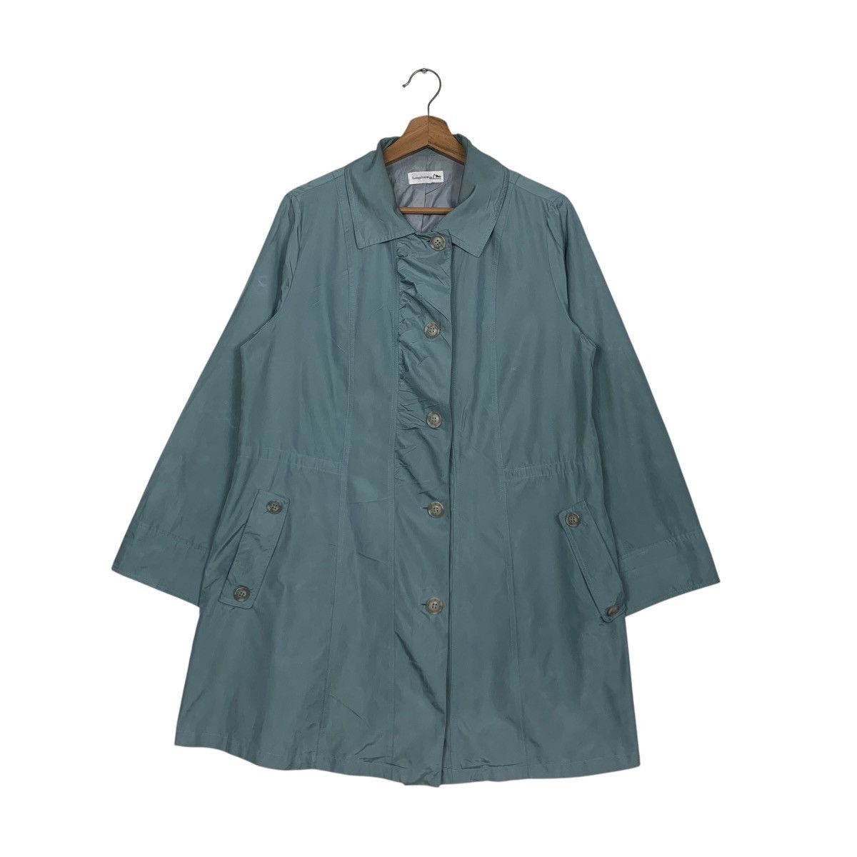 Longchamp LONGCHAMP Classic Button Coat Jacket #2687-C120 Size L / US 10 / IT 46 - 1 Thumbnail