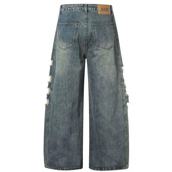 VIBE Distressed Baggy Wide Leg Jeans Size US 30 / EU 46 - 2 Thumbnail