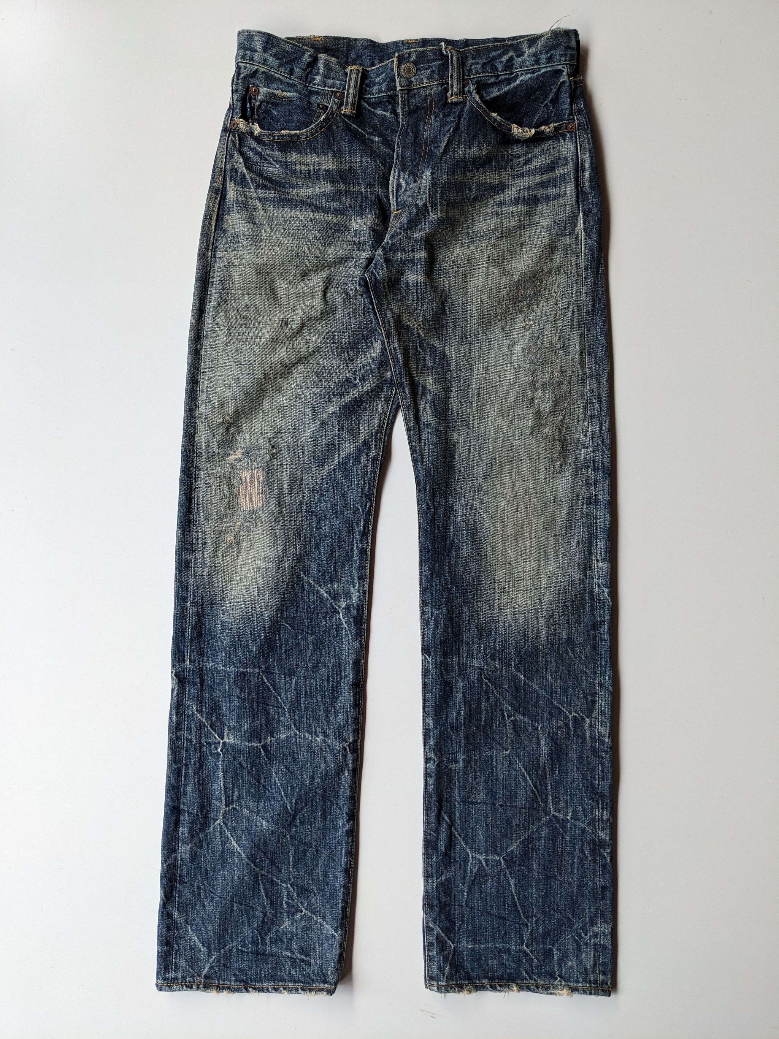 Eternal × Japanese Brand × Jean Eternal clawmark faded 18oz jeans Size US 32 / EU 48 - 1 Thumbnail