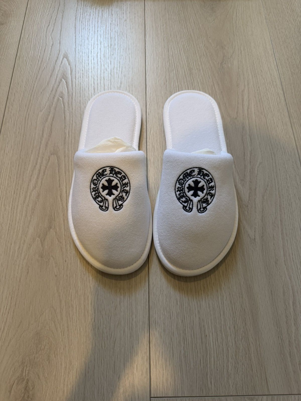 Chrome Hearts Chrome Hearts White Hotel Slippers Size US 10 / EU 43 - 2 Thumbnail