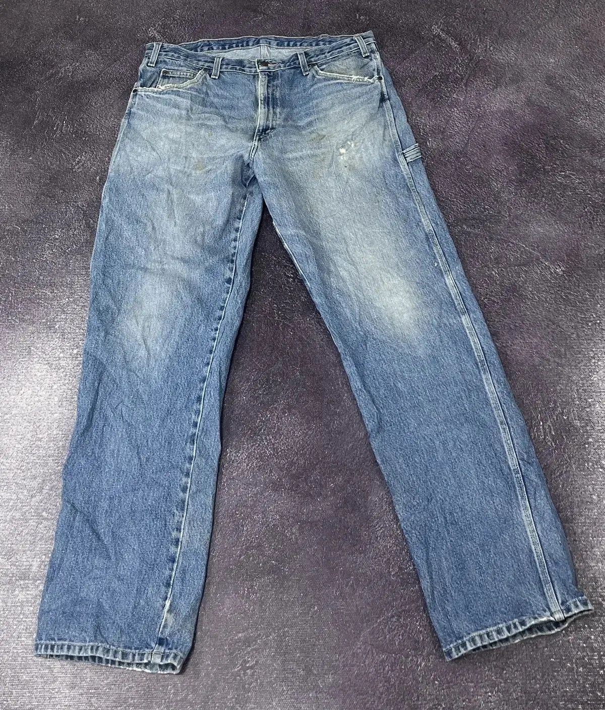 Dickies × Vintage Vintage Dickies Y2K Denim Light Blue Work Hype Jeans Size US 36 / EU 52 - 2 Thumbnail