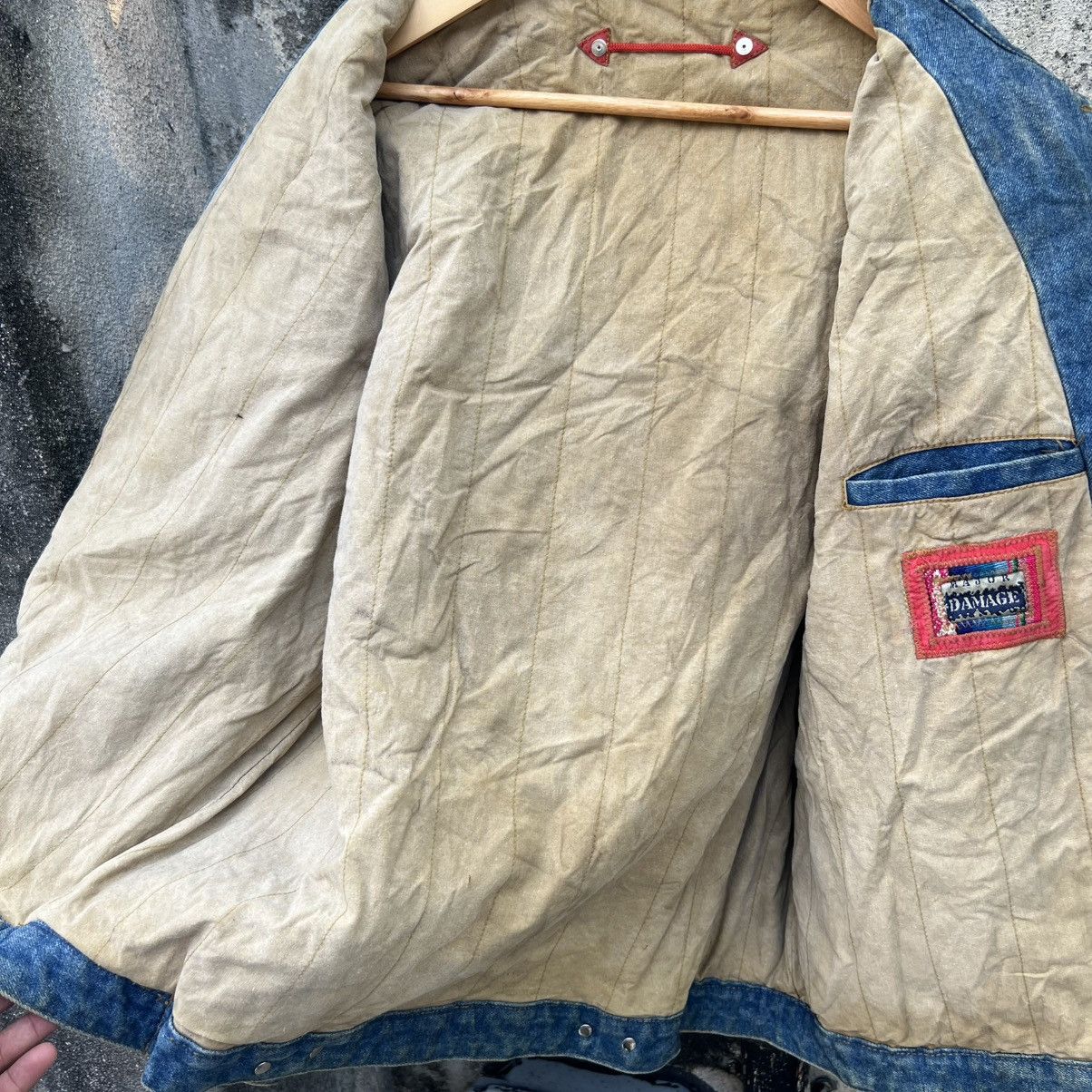 Japanese Brand “RARE” PATCHWORK HEAVY DENIM JACKET Size US XL / EU 56 / 4 - 21 Thumbnail