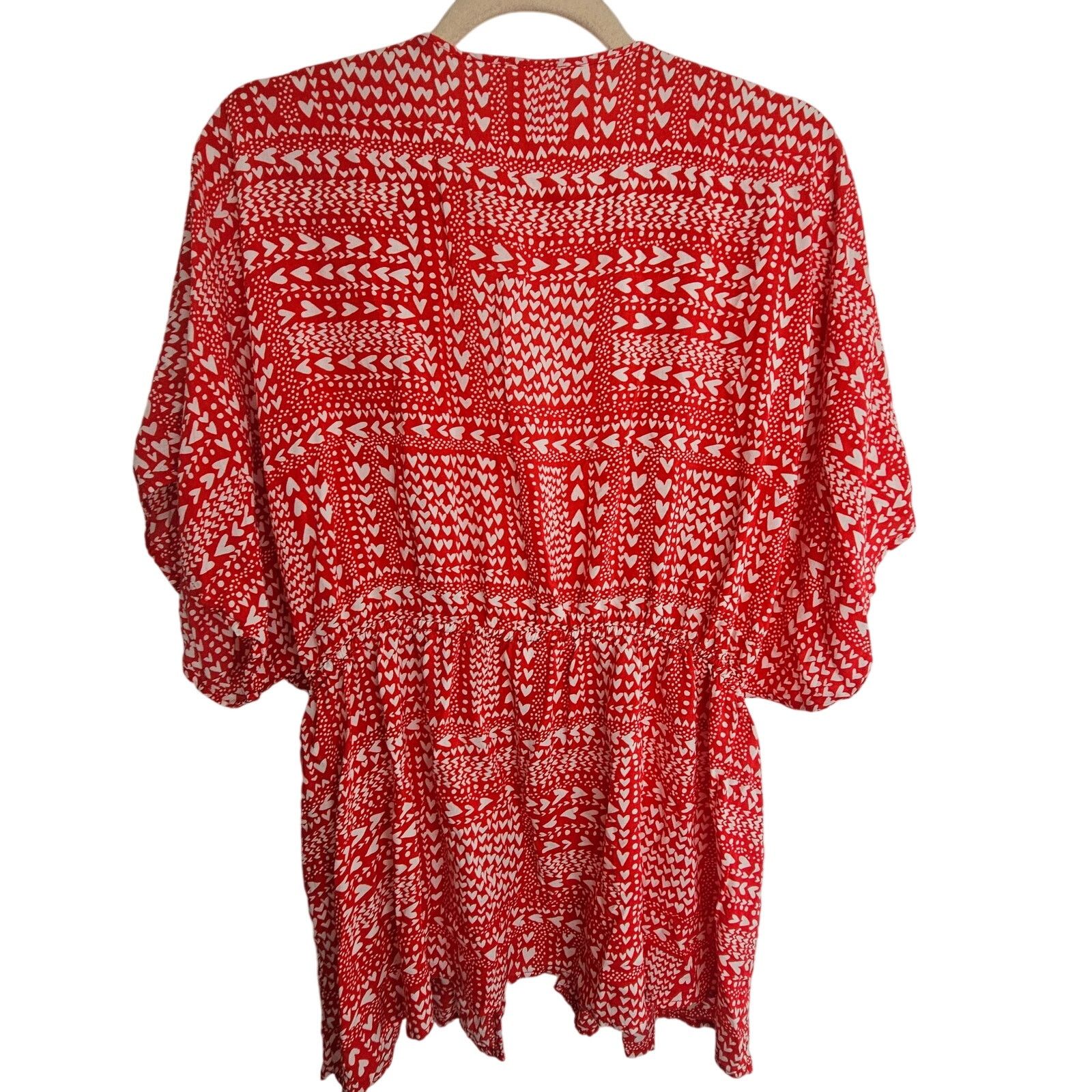 Victoria's Secret Victorias Secret Heart Kimono OS Cover Up Romantic Sheer Size ONE SIZE - 8 Thumbnail