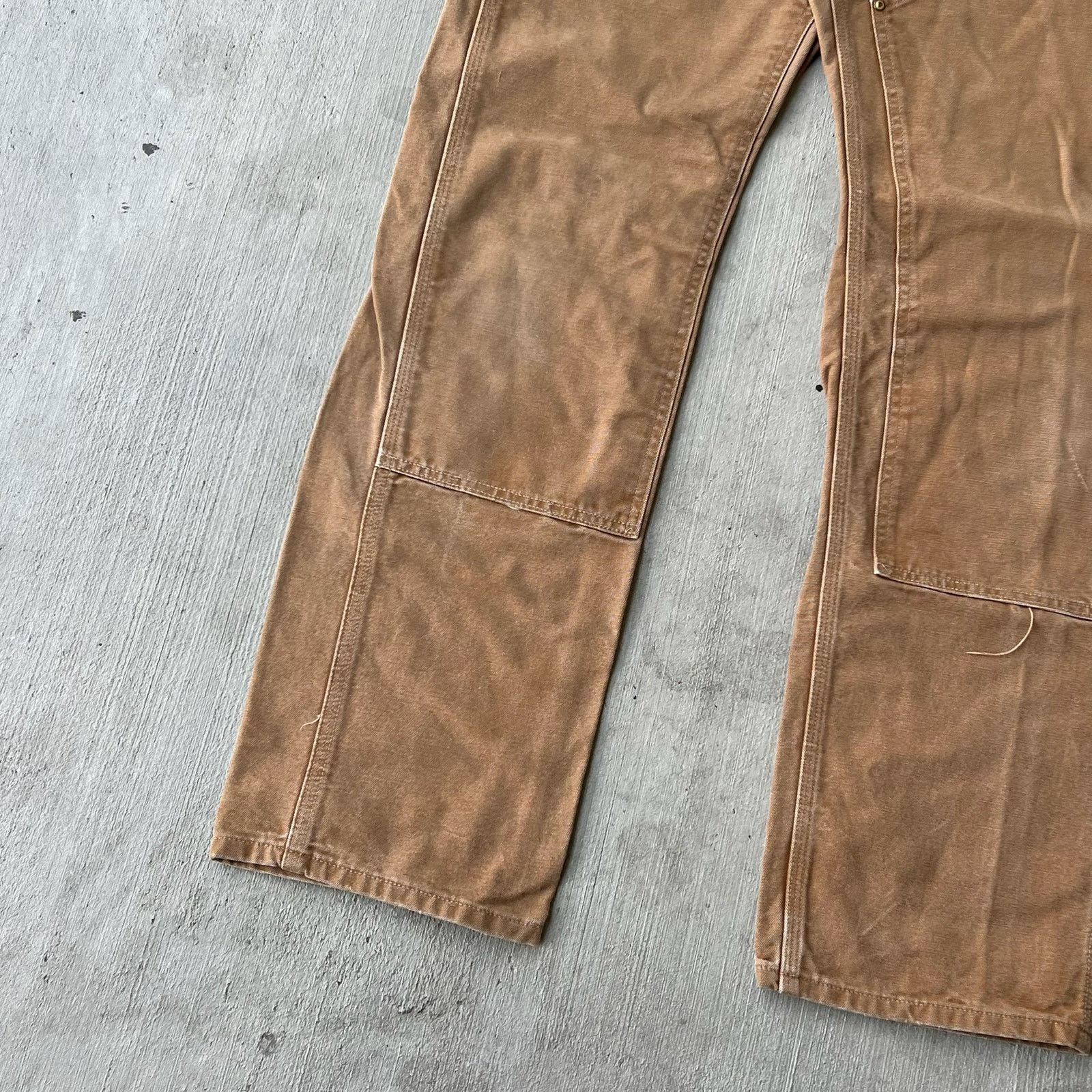 Carhartt × Vintage Carhartt brown double knee work wear carpenter pants Size US 31 - 4 Thumbnail