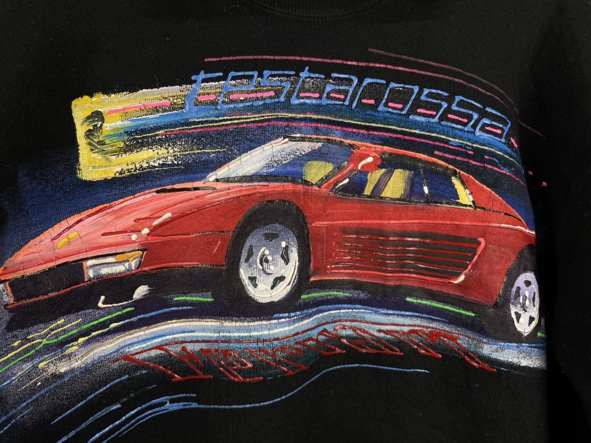 Ferrari Vintage 90s Ferrari hand drawing sweatshirt Size US L / EU 52-54 / 3 - 4 Thumbnail
