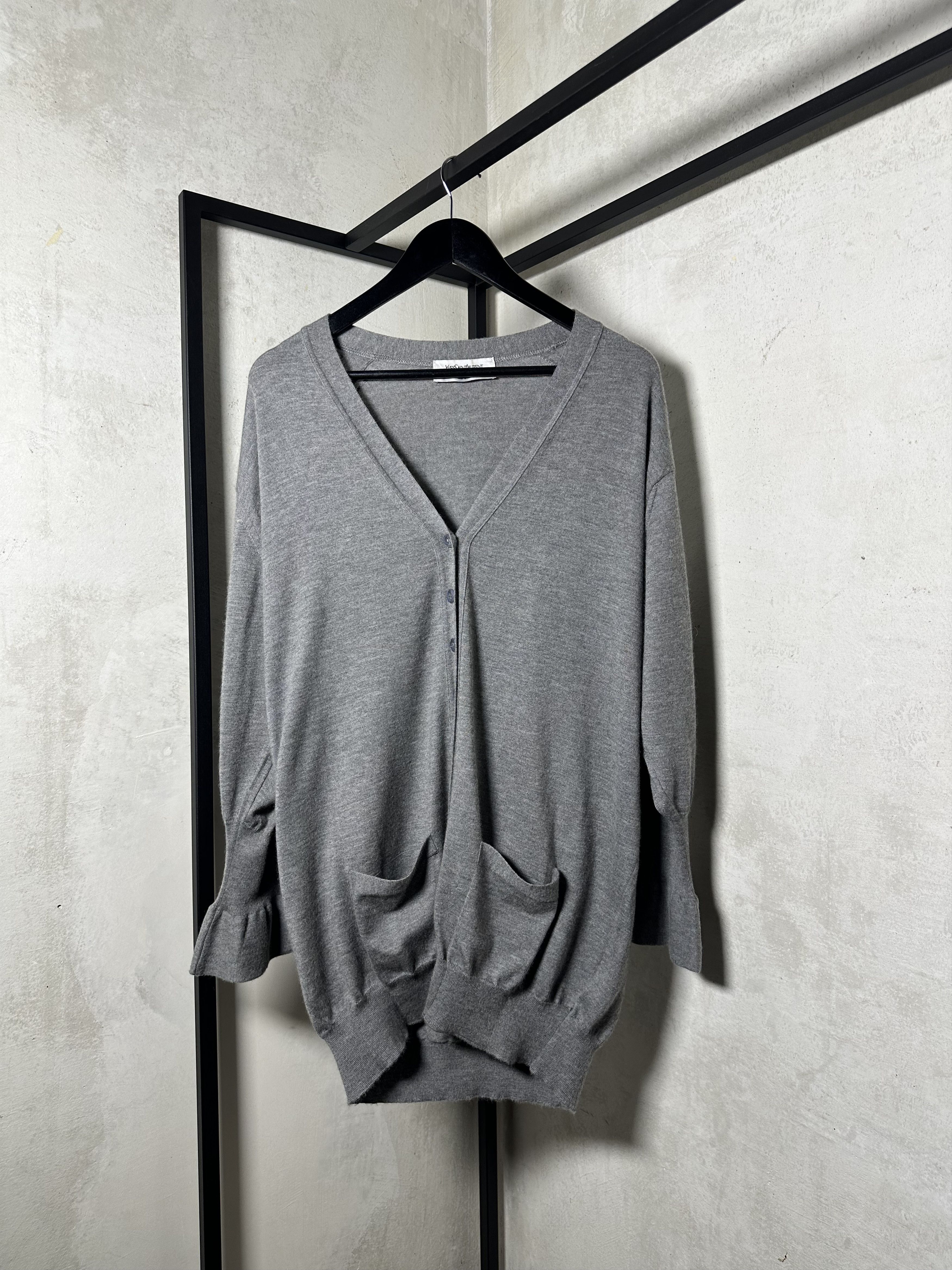Yves Saint Laurent V-neck Cashmere Cardigan