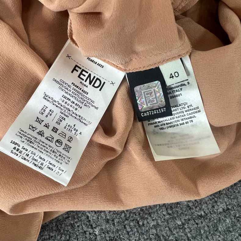 Fendi Fendi Silk Dress with Tags, Size 40 Size 39" - 8 Thumbnail