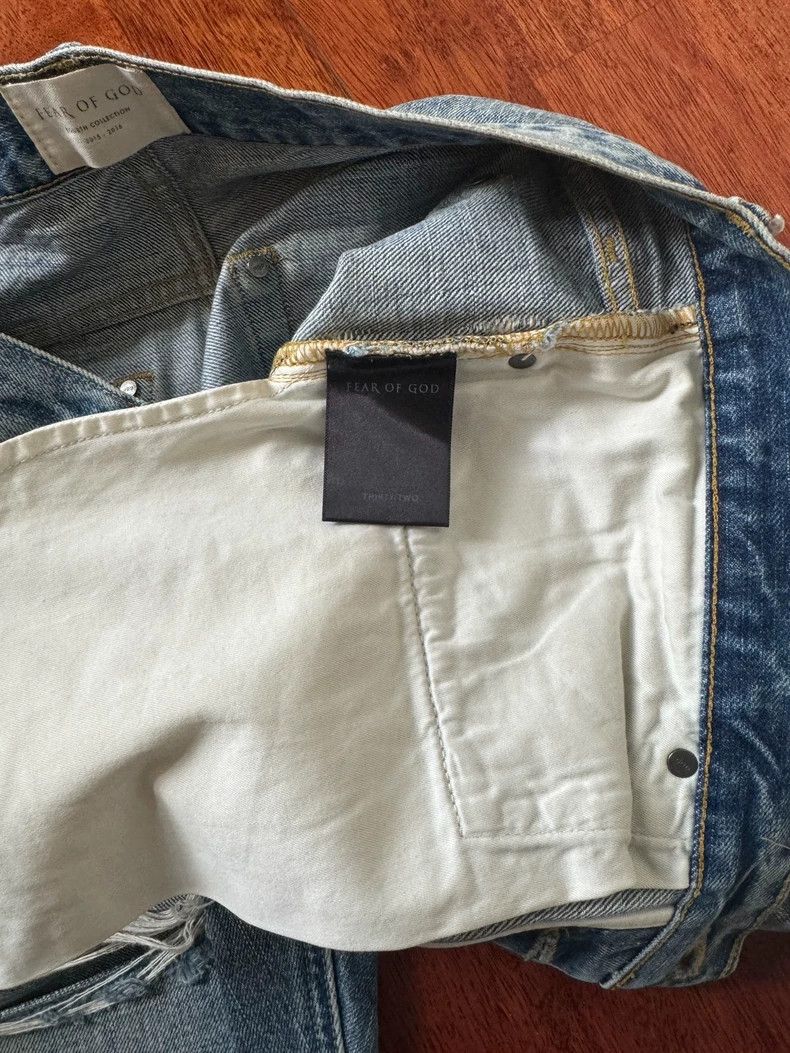 Fear of God Fear of God Co-branded limited blue jeans Size US 32 / EU 48 - 7 Thumbnail