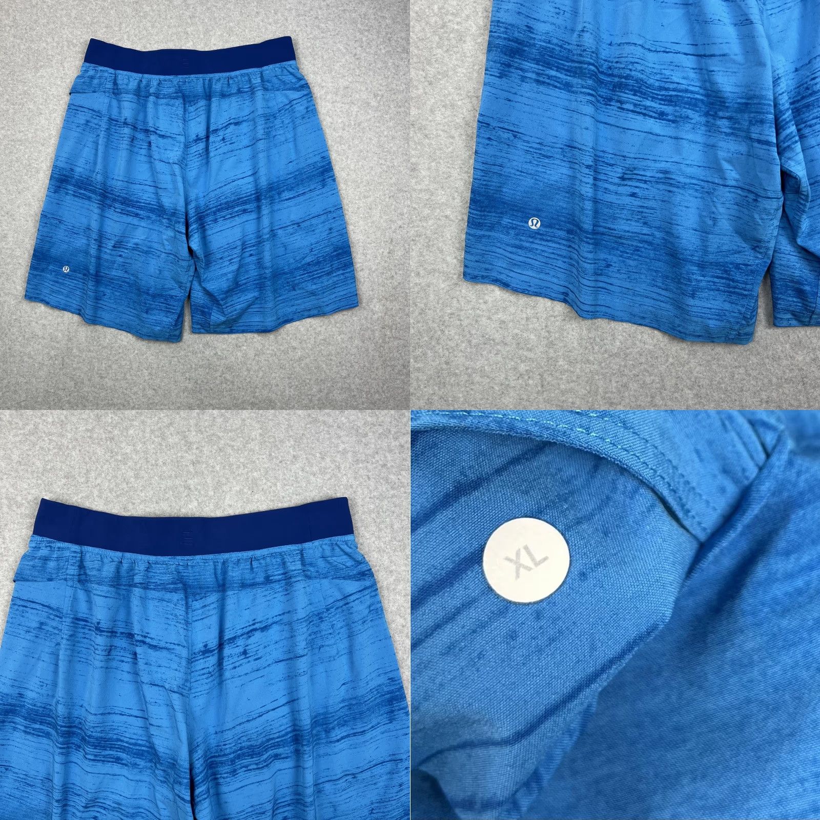Lululemon Lululemon Shorts Mens XL Blue Drawstring Elastic Waist Pockets Logo Active Size US 36 / EU 52 - 8 Thumbnail
