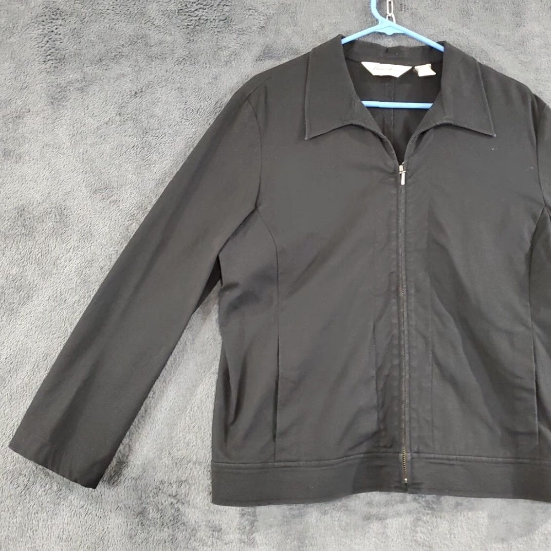 Eddie Bauer VINTAGE Eddie Bauer Women's Dress Jacket Full Zip Collared Stretch Blazer Black Size L Size L / US 10 / IT 46 - 3 Thumbnail