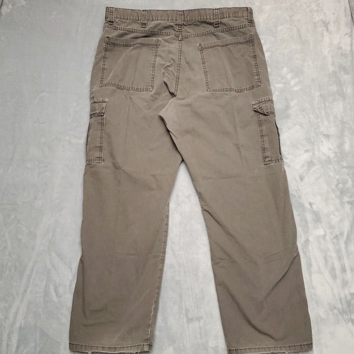 Wrangler VINTAGE Wrangler Pants Mens 38x30 Gray Cargo Flat Front Ripstop Cotton Hiking Casual Size US 38 / EU 54 - 7 Thumbnail