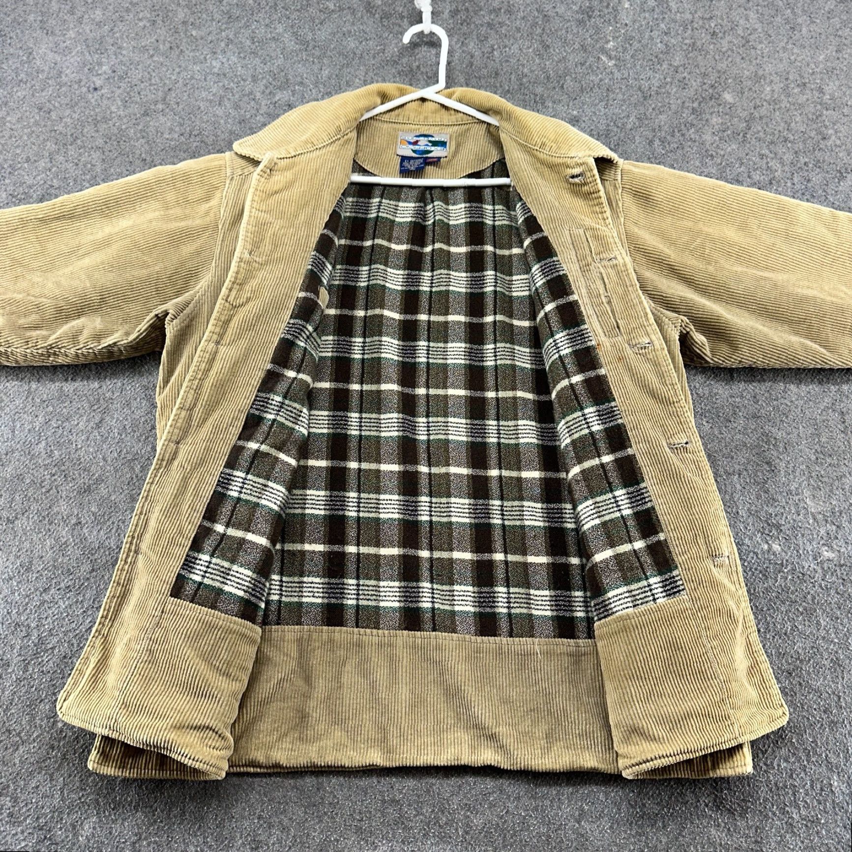ExOfficio VINTAGE Ex Officio Coat Mens M Brown Corduroy Lined 90s Overcoat Winter Fall Casual Button Pockets Classic Size US M / EU 48-50 / 2 - 5 Thumbnail