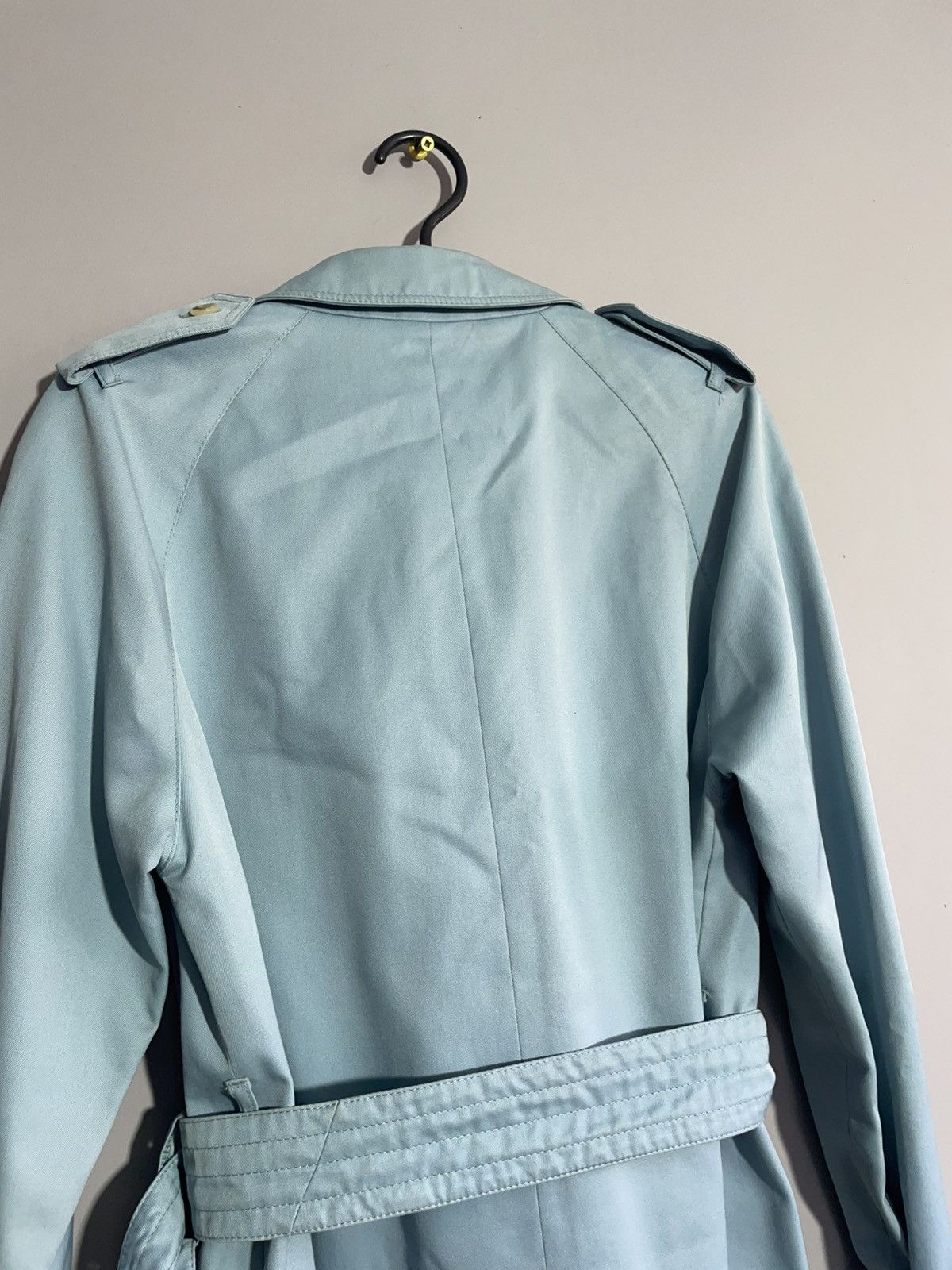 Aquascutum × Vintage Luxury Aquascutum Blue Trench Coat size 8R Size S / US 4 / IT 40 - 13 Thumbnail