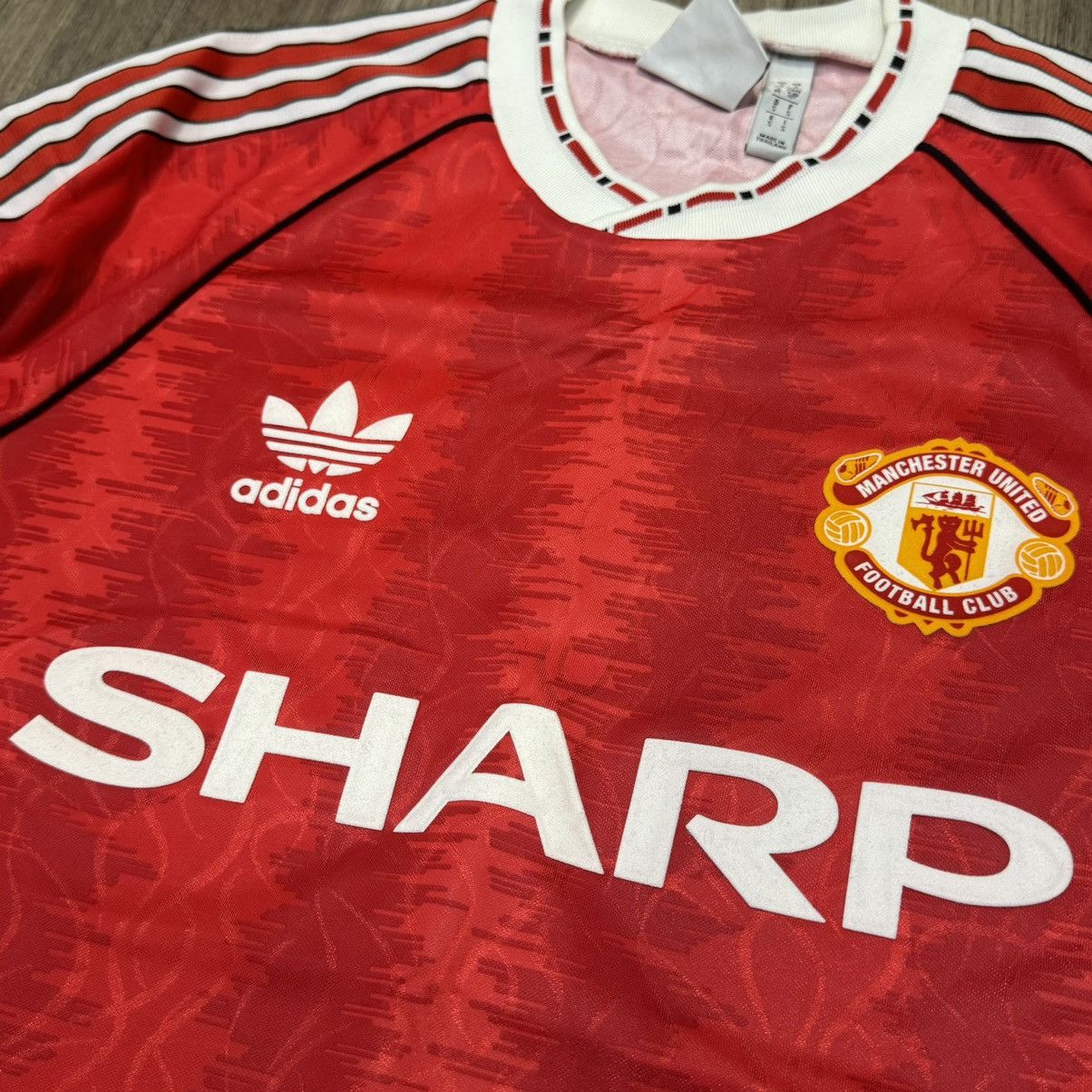 Adidas Manchester united 90/92 retro home shirt #7 Cantona Size US S / EU 44-46 / 1 - 4 Thumbnail