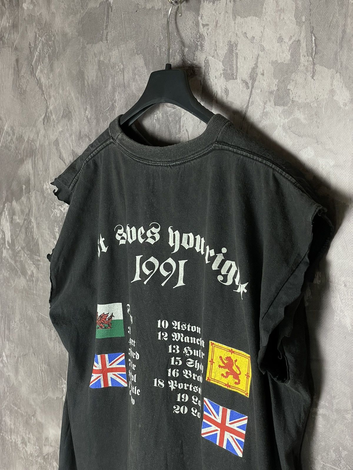 Band Tees × Vintage Motorhead Crazy 1991 Cutoff Lemmy Tour Single stich Tee Size US M / EU 48-50 / 2 - 17 Thumbnail