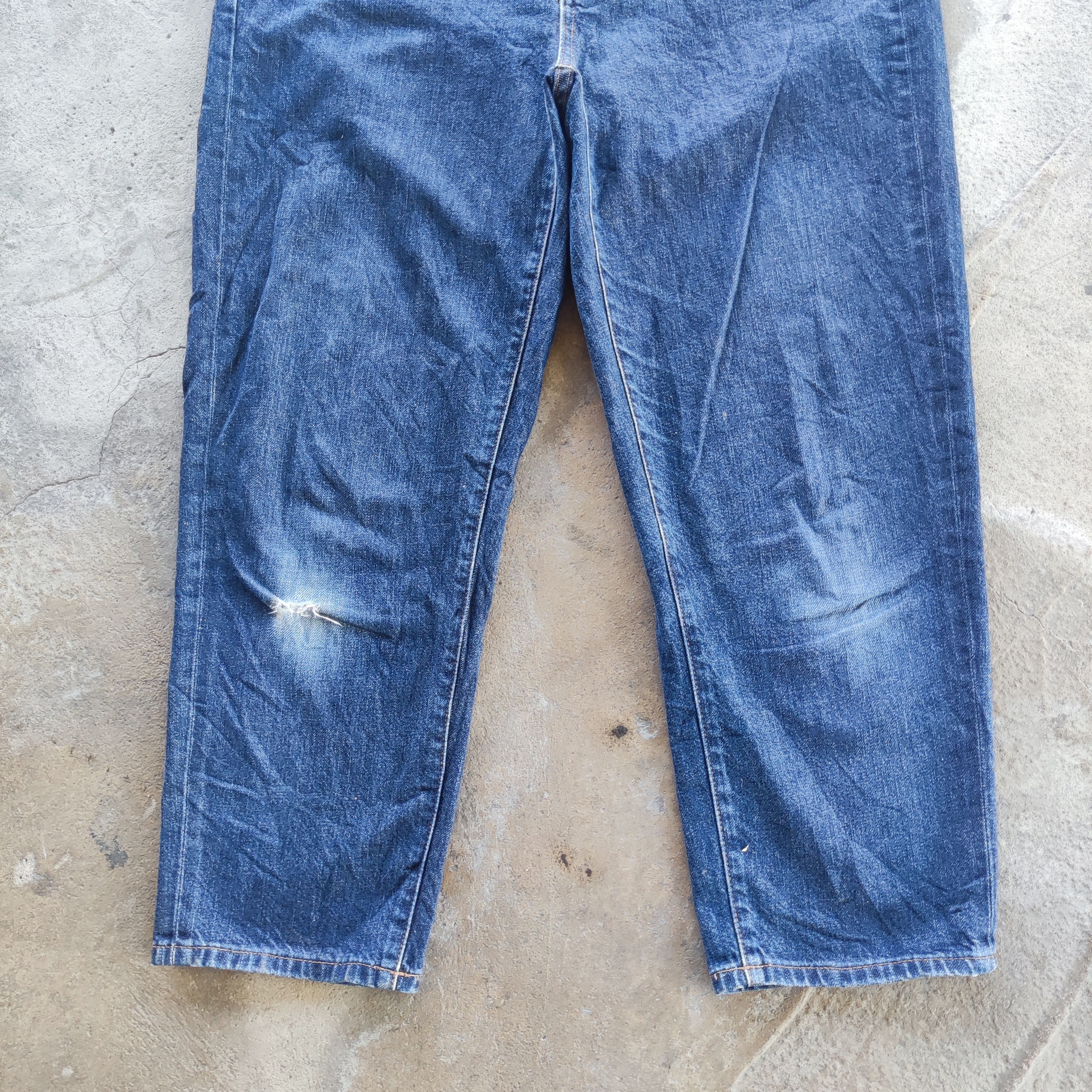 Japanese Brand Vintage Japanese Brand Distressed Baggy Jeans Ripped Pants Size US 32 / EU 48 - 4 Thumbnail