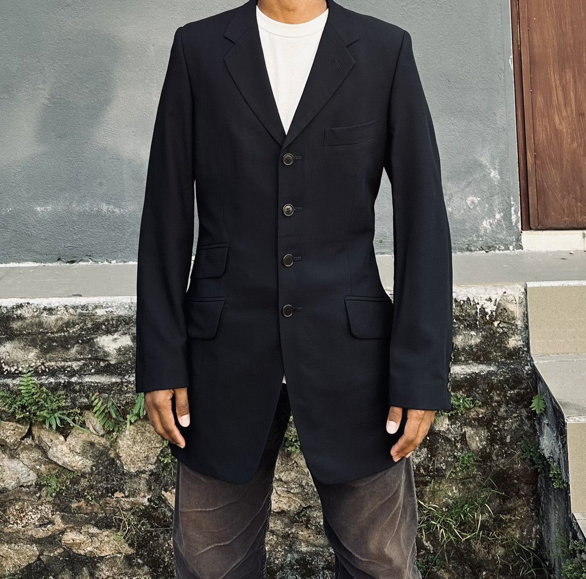 Paul Smith Paul Smith Tailored 4 Button Black Blazer Jacket Size US M / EU 48-50 / 2 - 8 Thumbnail