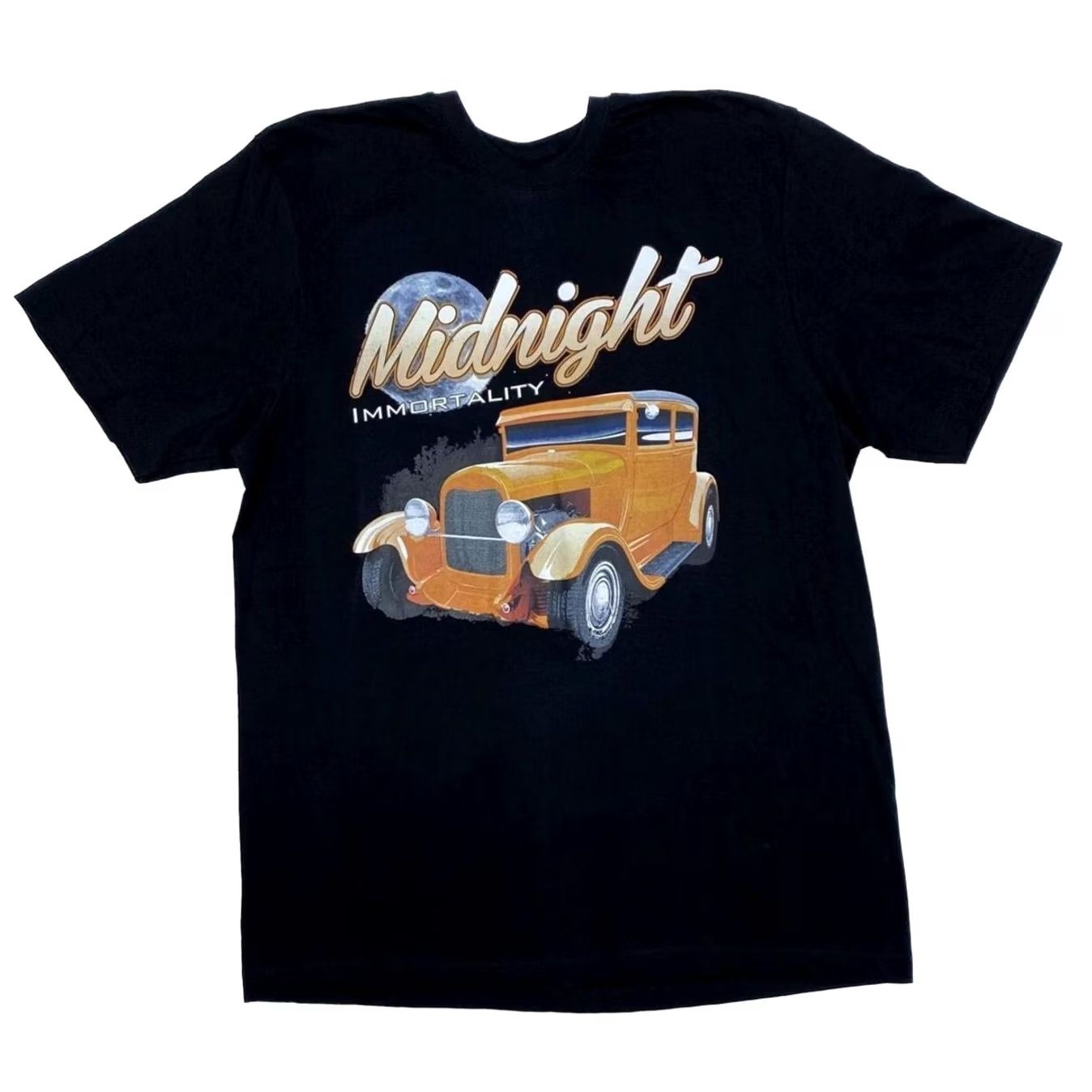 Other Nike Shirt Midnight Immortality Hot Rod Muscle Car Spellout Graphic T-Shirt Black Large Medium Mens Size US M / EU 48-50 / 2 - 2 Thumbnail