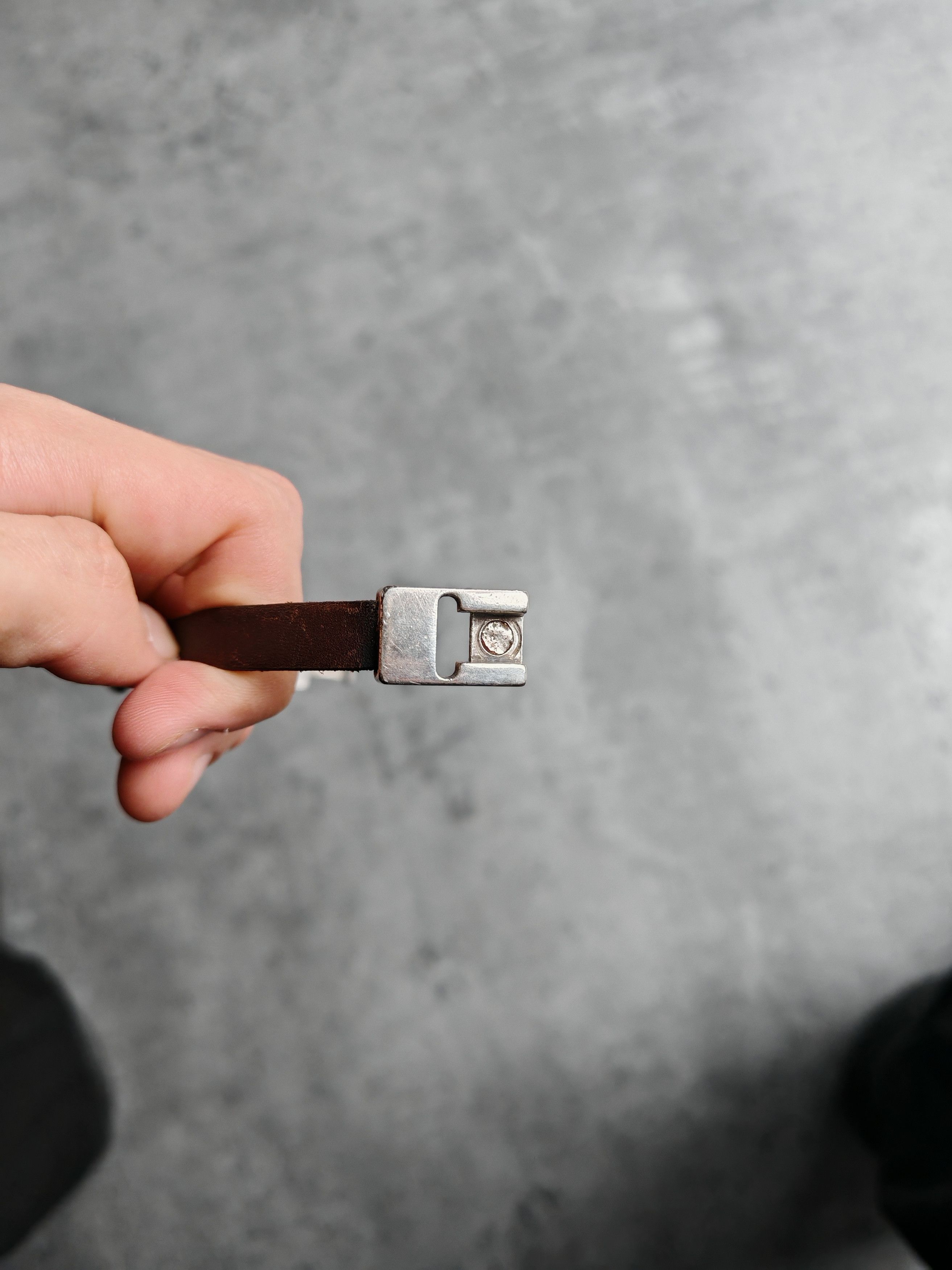 Diesel 🕯️Vintage Diesel Leather Steel Braclet Archive Gothic Y2K Size ONE SIZE - 6 Thumbnail