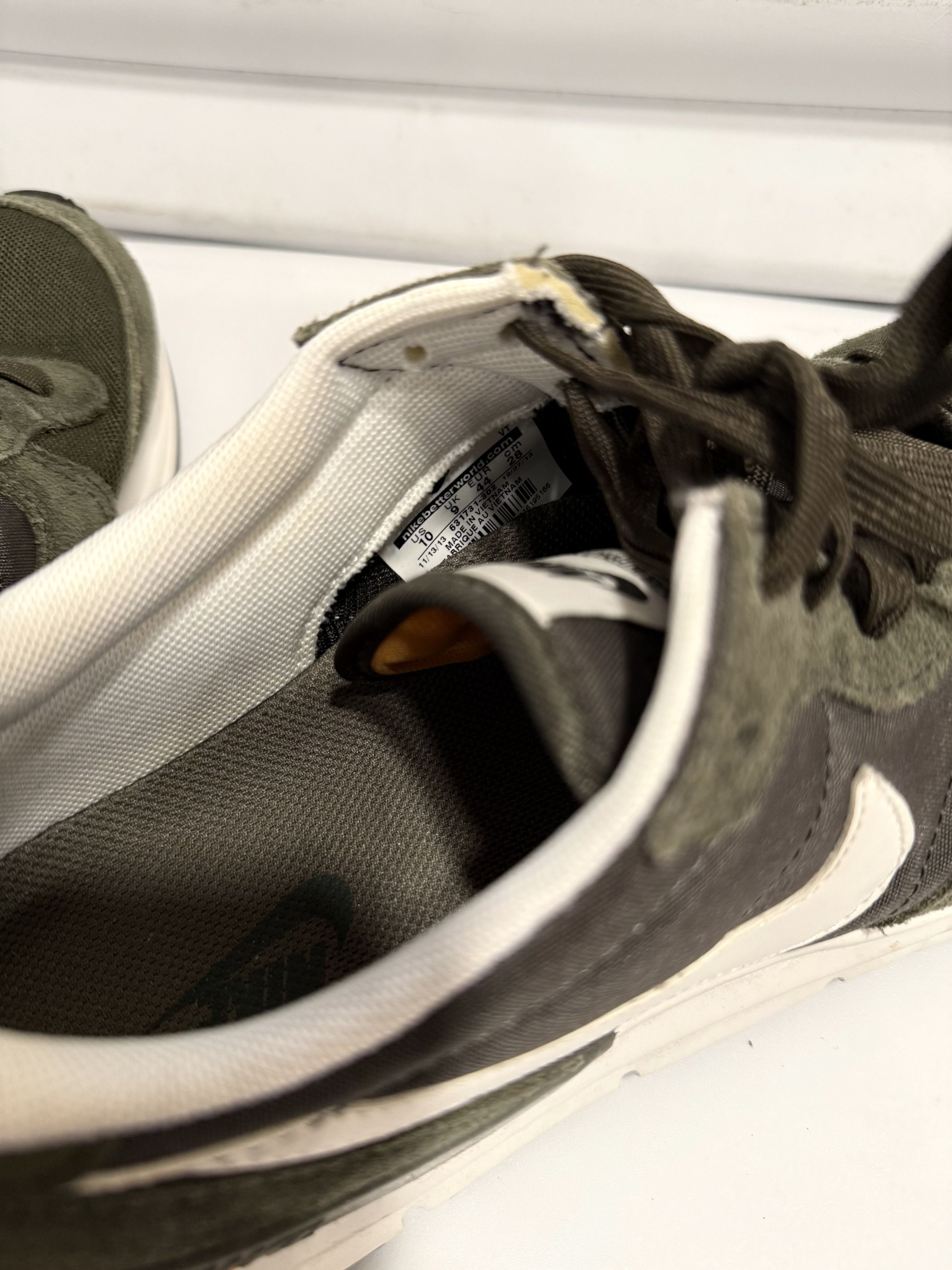 Nike Nike Lunar Internationalist Khaki Olive White Orange Sneaker Size US 10 / EU 43 - 5 Thumbnail