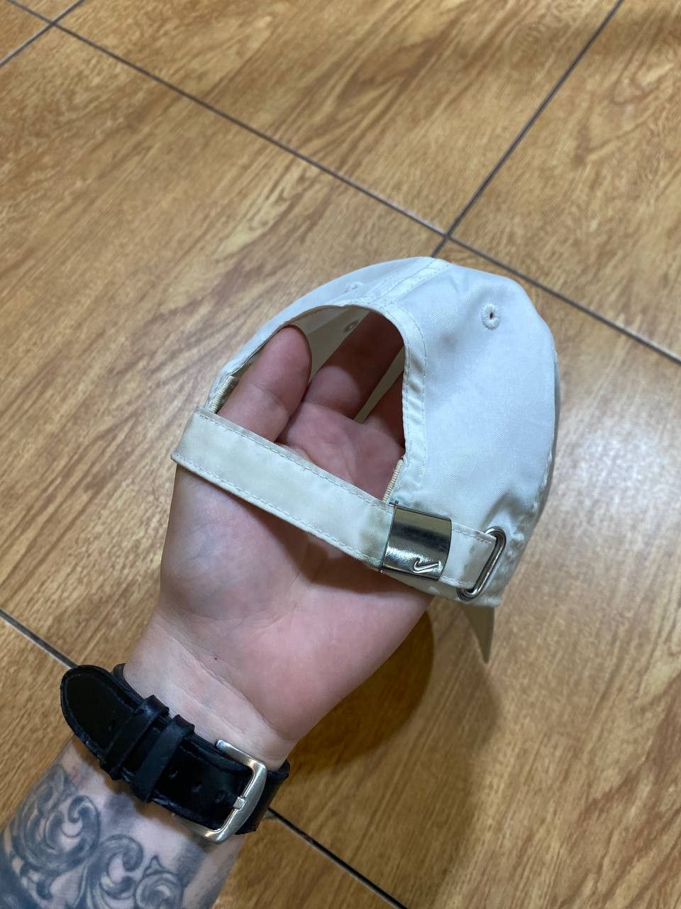 Nike Hats Vintage white Cap Y2K Nike metal logo streetwear Size ONE SIZE - 4 Thumbnail