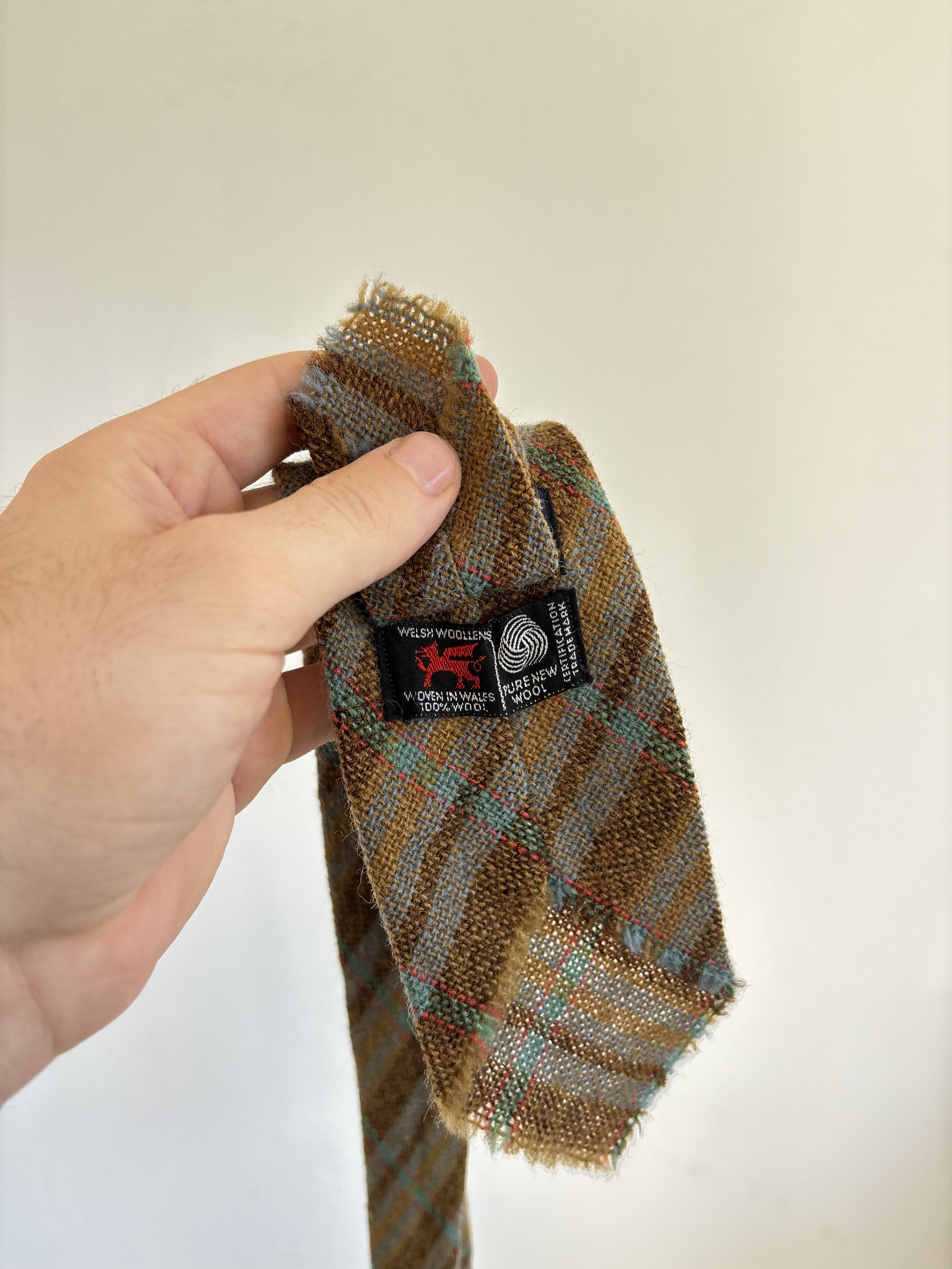 Ziggy Chen Vintage Afonwen Tweed Wooven in Wales Tie Size ONE SIZE - 6 Thumbnail