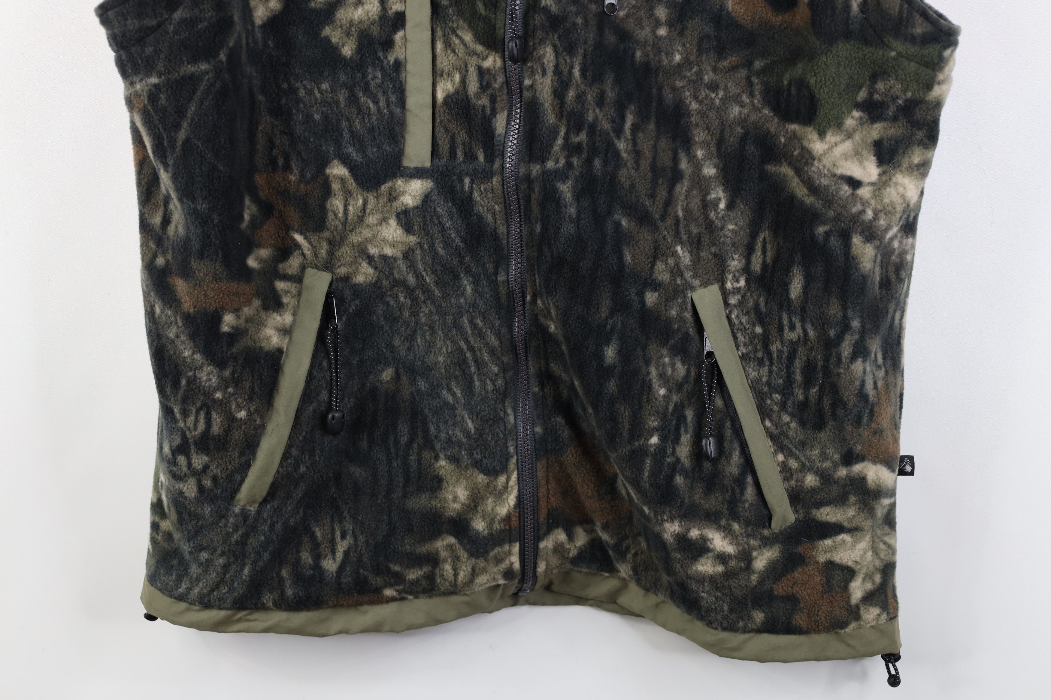 Vintage Vintage Y2K Streetwear Camouflage Full Zip Vest Jacket Size US L / EU 52-54 / 3 - 3 Thumbnail