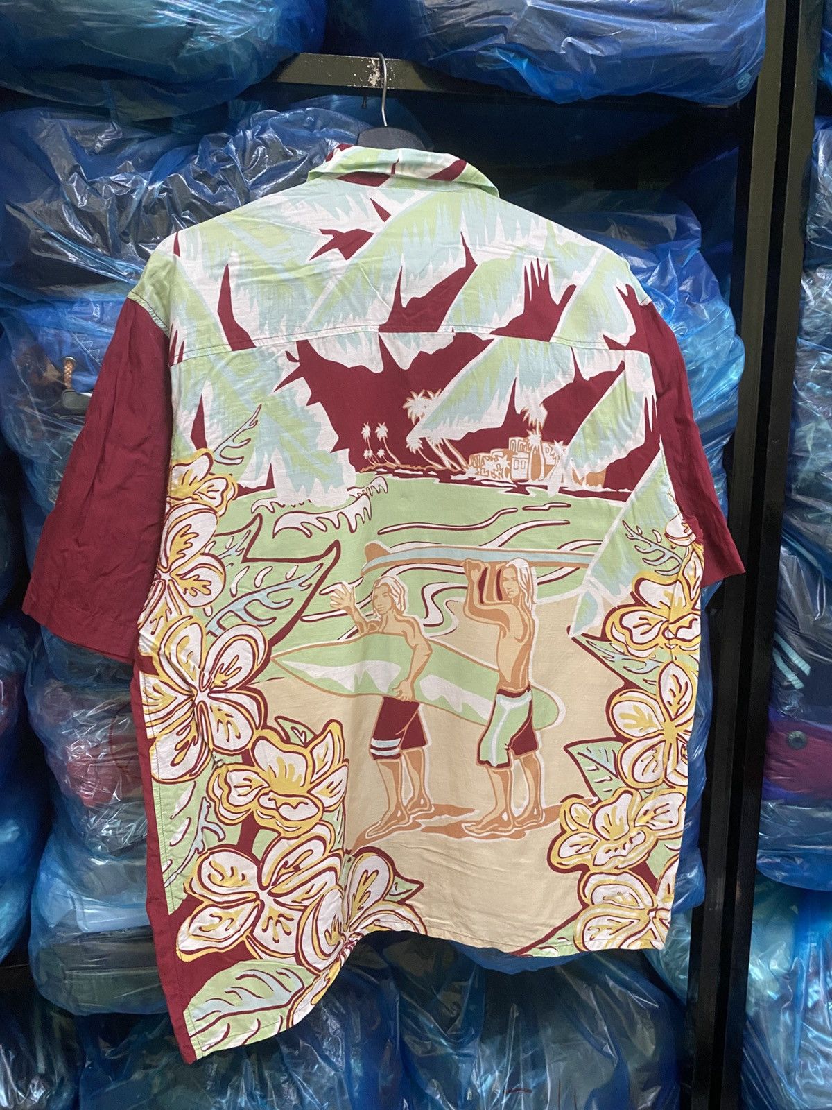 Japanese Brand Vintage 1998 Paradise Okinawa x Kinki Aloha Shirt Surfer Size US M / EU 48-50 / 2 - 9 Thumbnail