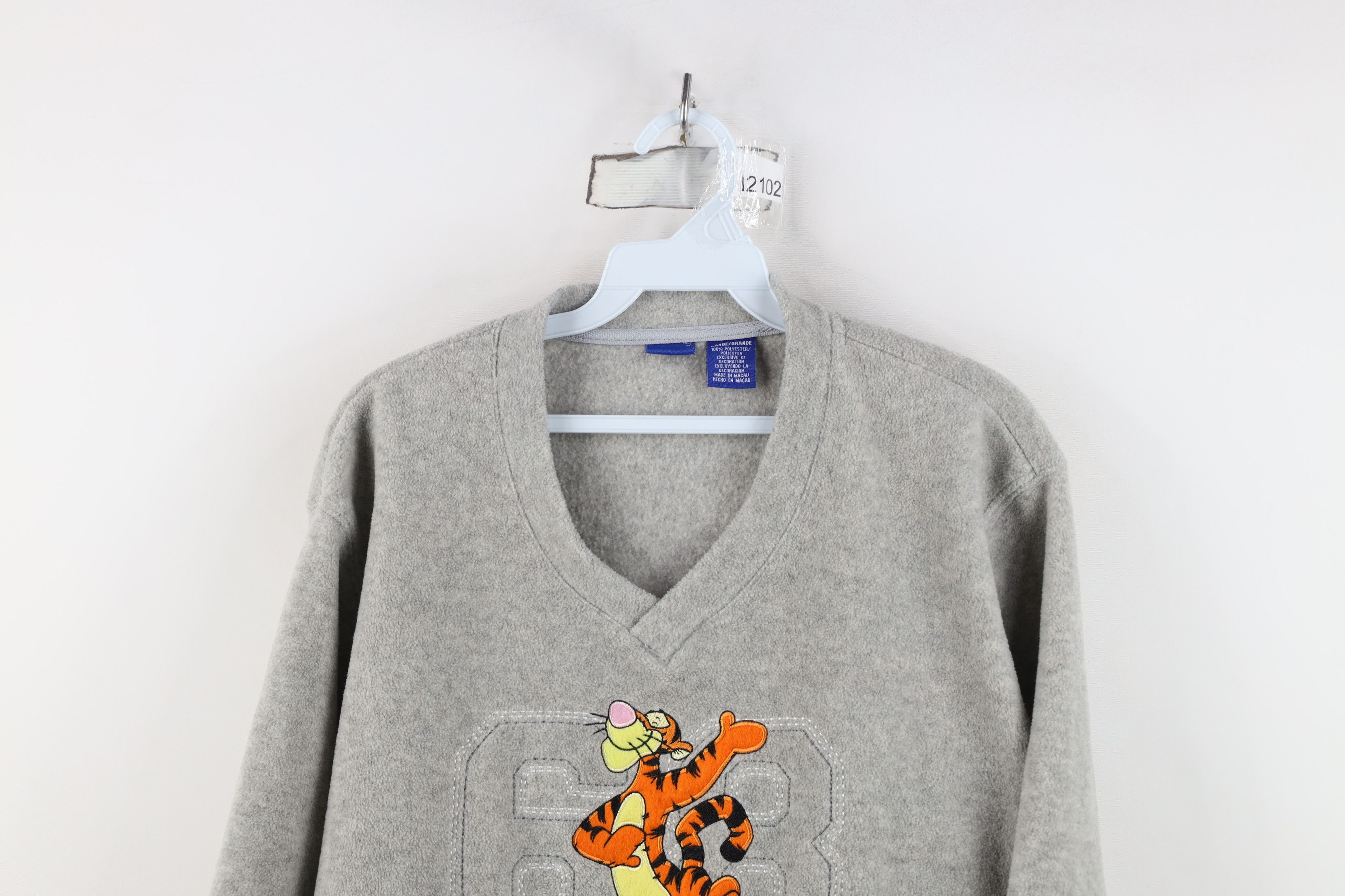Disney Vintage Y2K Disney Winnie the Pooh Tigger Fleece Sweater Size L / US 10 / IT 46 - 2 Thumbnail