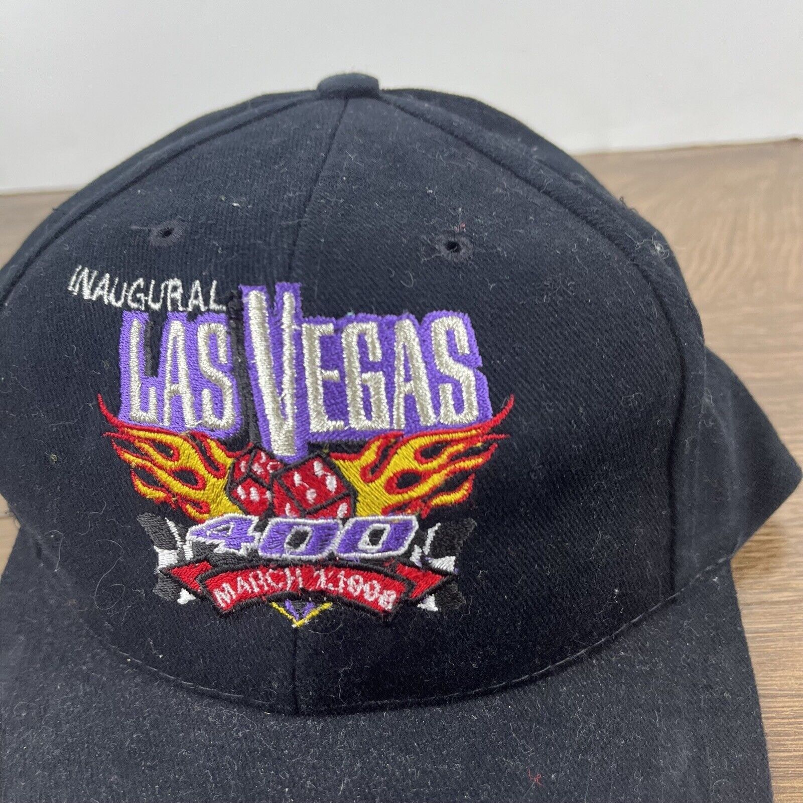 Other Las Vegas 400 Hat March 1998 Hat Black Hat Adjustable Black Size ONE SIZE - 8 Thumbnail