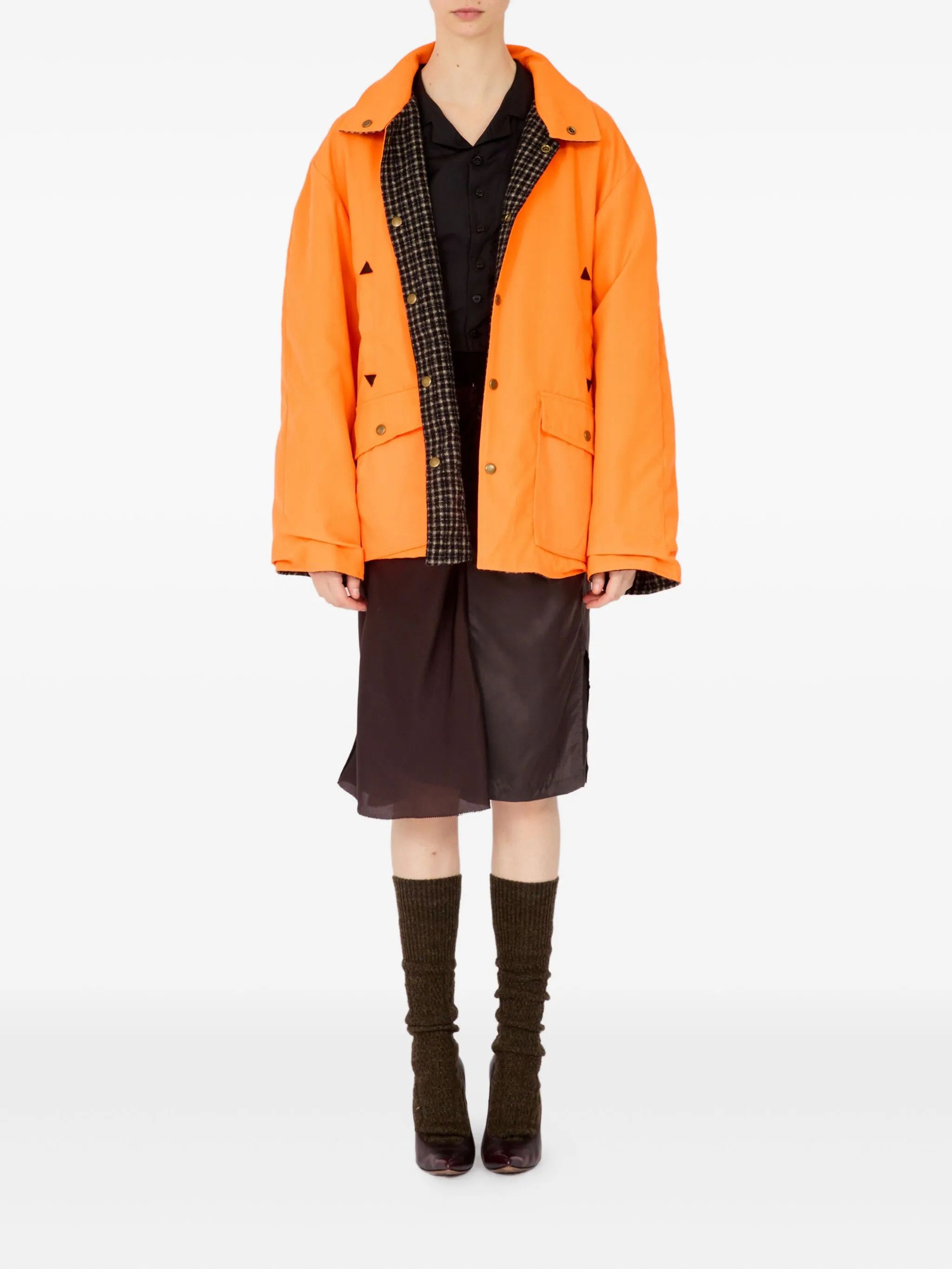 Maison Margiela o1w1db10526 Reversible Capsule Jacket in Orange/Black Size M / US 6-8 / IT 42-44 - 2 Thumbnail