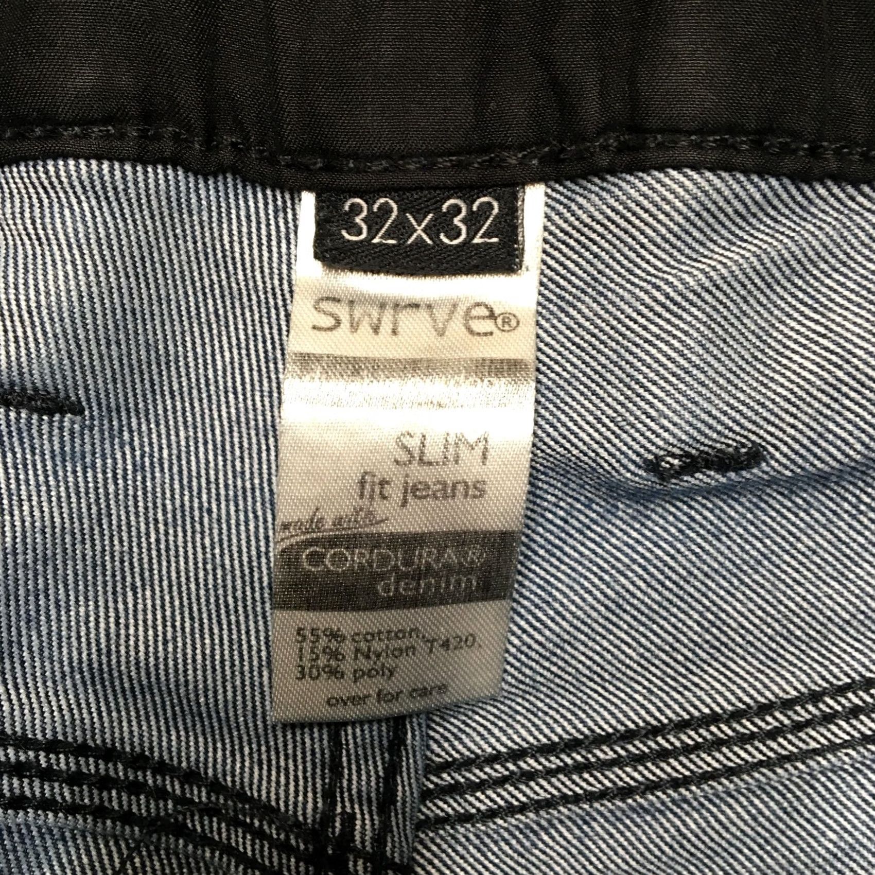 Vintage Swrve Slim Fit Jeans Mens 32x32 Blue Cordura Denim Durable Outdoor Pants Cycle Jeans Size US 32 / EU 48 - 6 Thumbnail