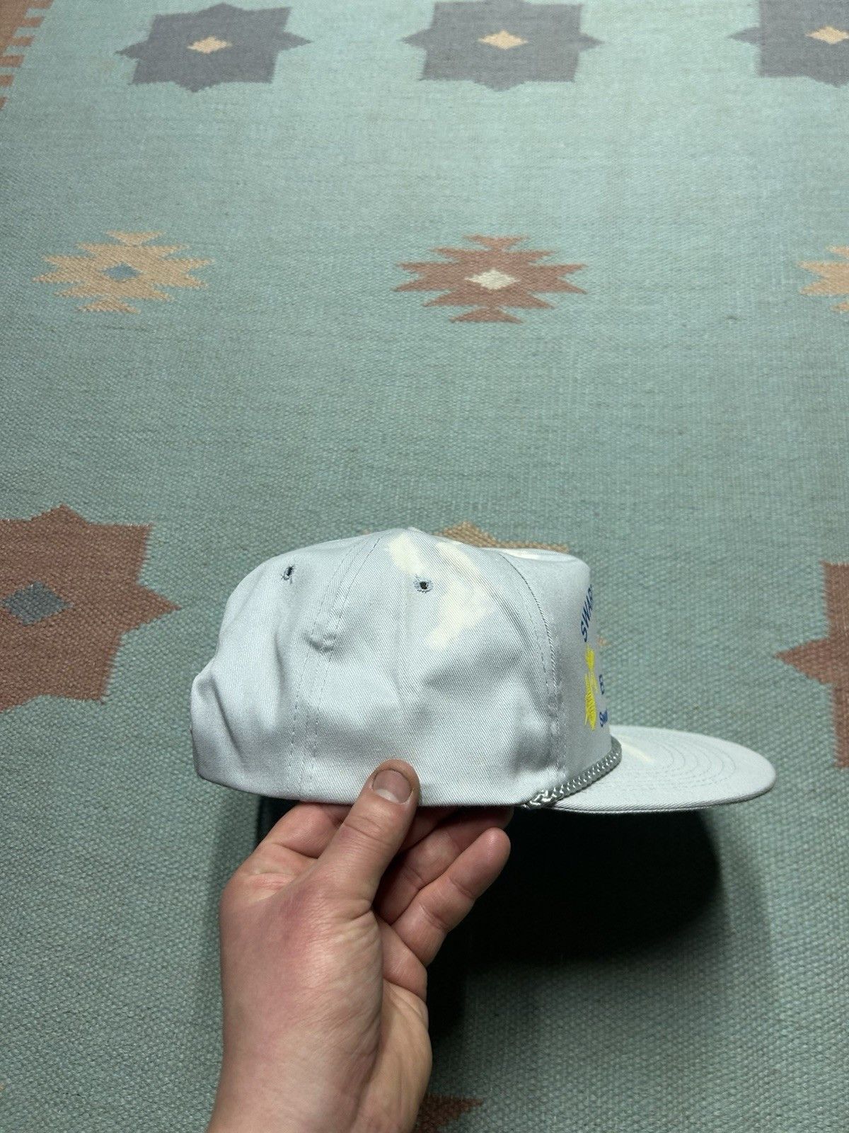 Vintage Vtg SnapBack hat Swartz creek elevator Michigan farm corn Size ONE SIZE - 9 Thumbnail