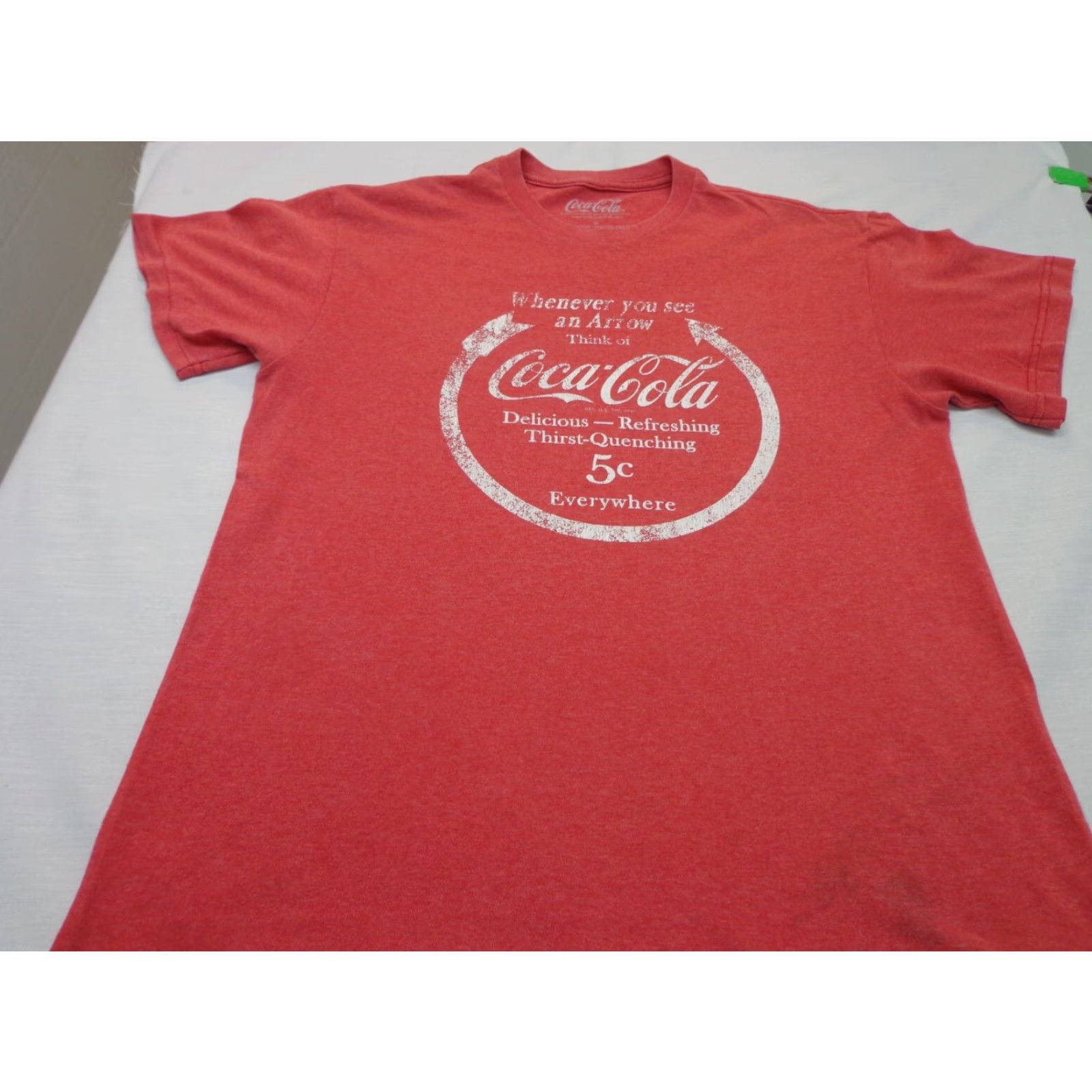 Vintage Coca-Cola T-shirt Red Logo -Medium Mens Coca-Cola Coke 90s StyleVintage: No Tee Short Sleeve Cotton Blend Classic Fit Regular Size M Size US M / EU 48-50 / 2 - 3 Thumbnail